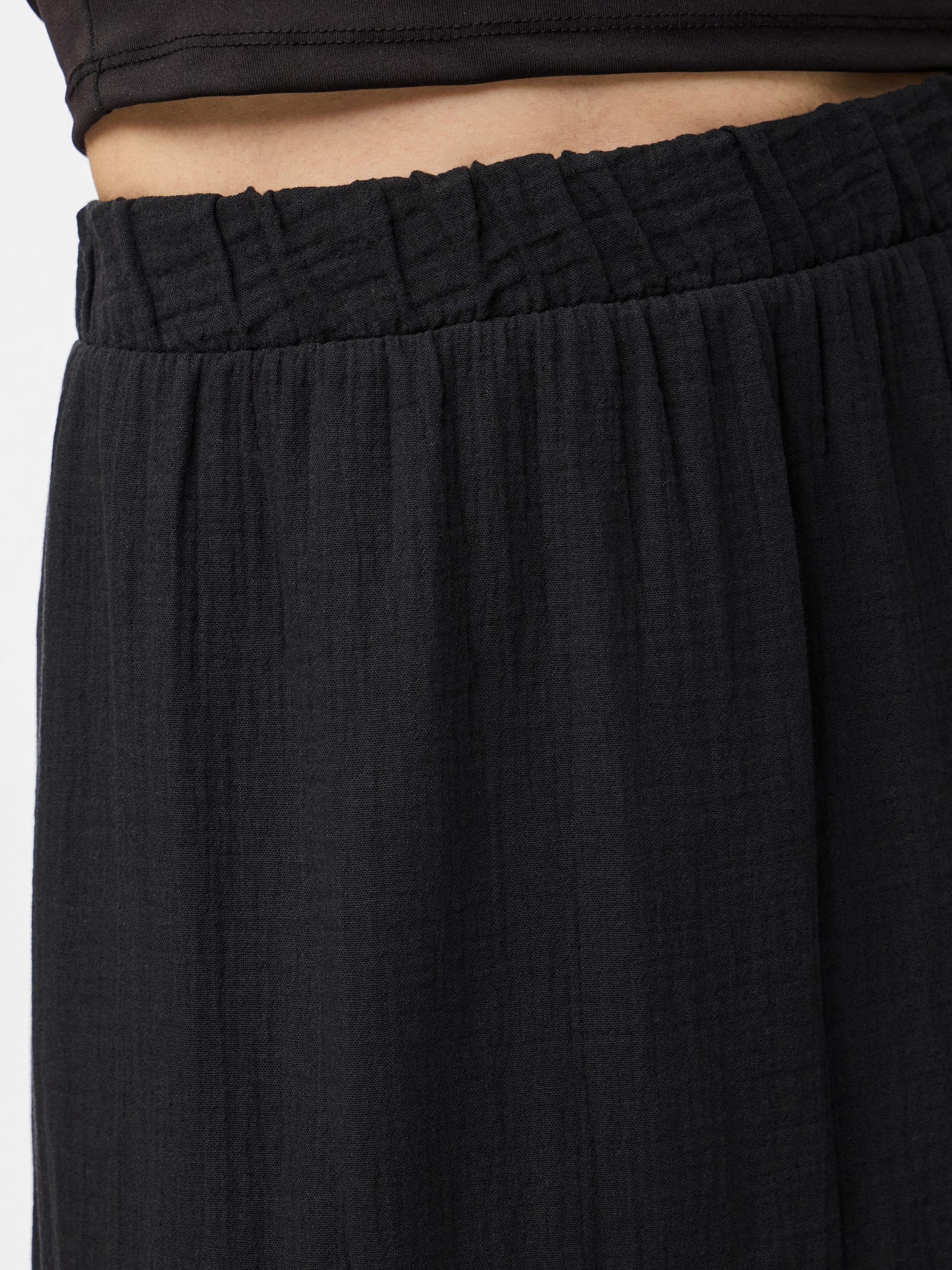 pieces Maxi jupe »PCSIKKA HW MAXI SKIRT WVN NOOS« mit Stufen