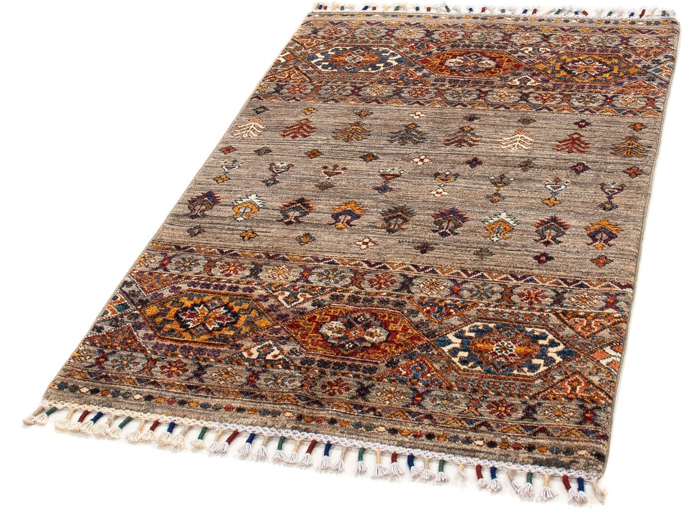 Image of morgenland Orientteppich »Ziegler - 121 x 80 cm - mehrfarbig«, rechteckig, 6 mm Höhe, Wohnzimmer, Handgeknüpft, Einzelstück mit Zertifikat bei Ackermann Versand Schweiz