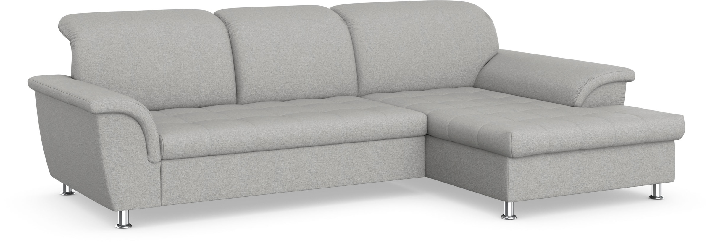 DOMO collection Ecksofa Franzi, wahlweise mit Bettfunktion, Bettkasten und Kopfteilverstellung