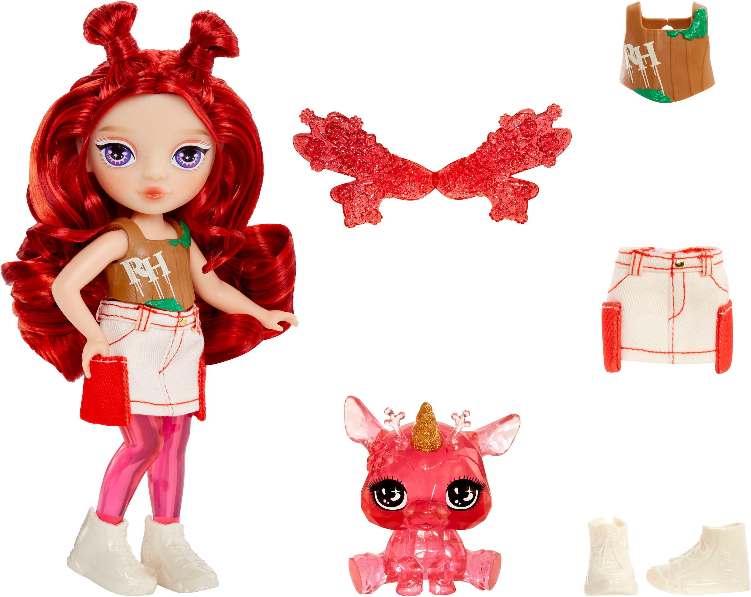 RAINBOW HIGH Minipuppe »Littles Rainbow Fantasy Fairies Doll- Apple (Red)«