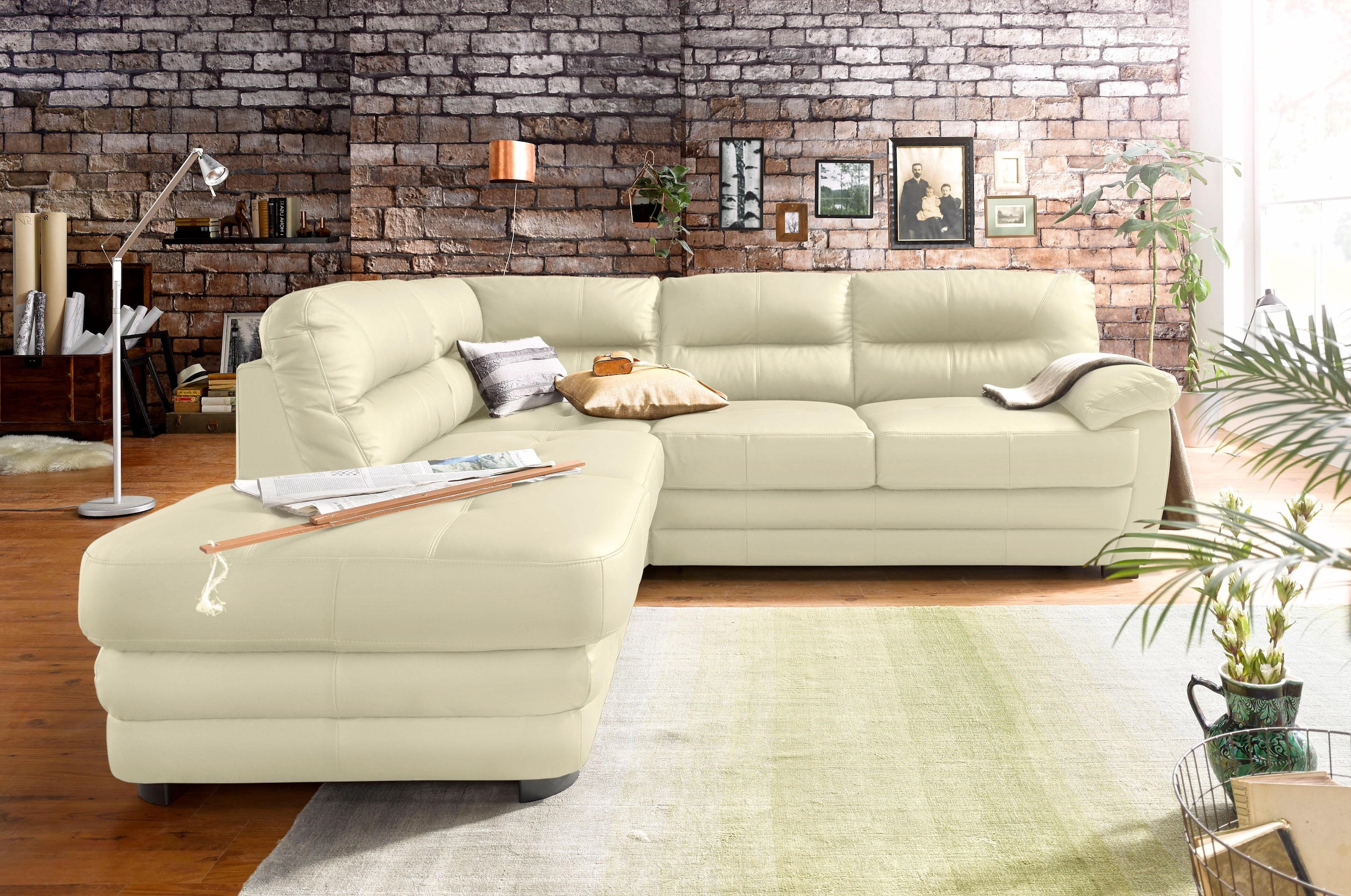 COTTA Ecksofa »Royale L-Form«, wahlweise mit Bettfunktion