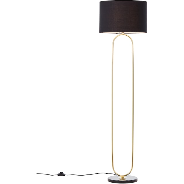 Guido Maria Kretschmer Home&Living Stehlampe »Zeria«, 1 flammig-flammig,  Stehleuchte mit Fuss aus Marmor, Stoff-Schirm bequem kaufen