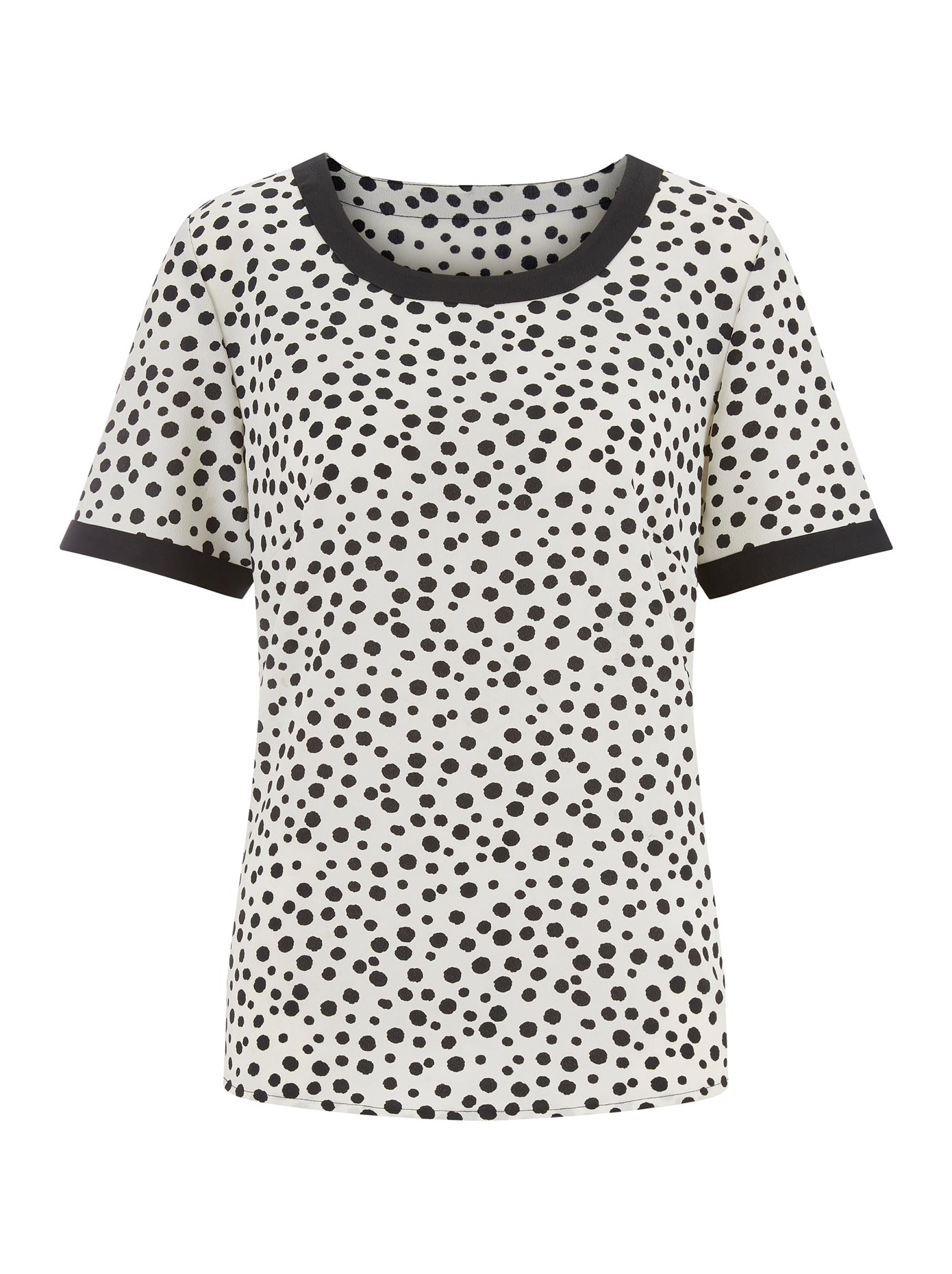 Bluse mit witzigen Dalmatiner-Tupfen