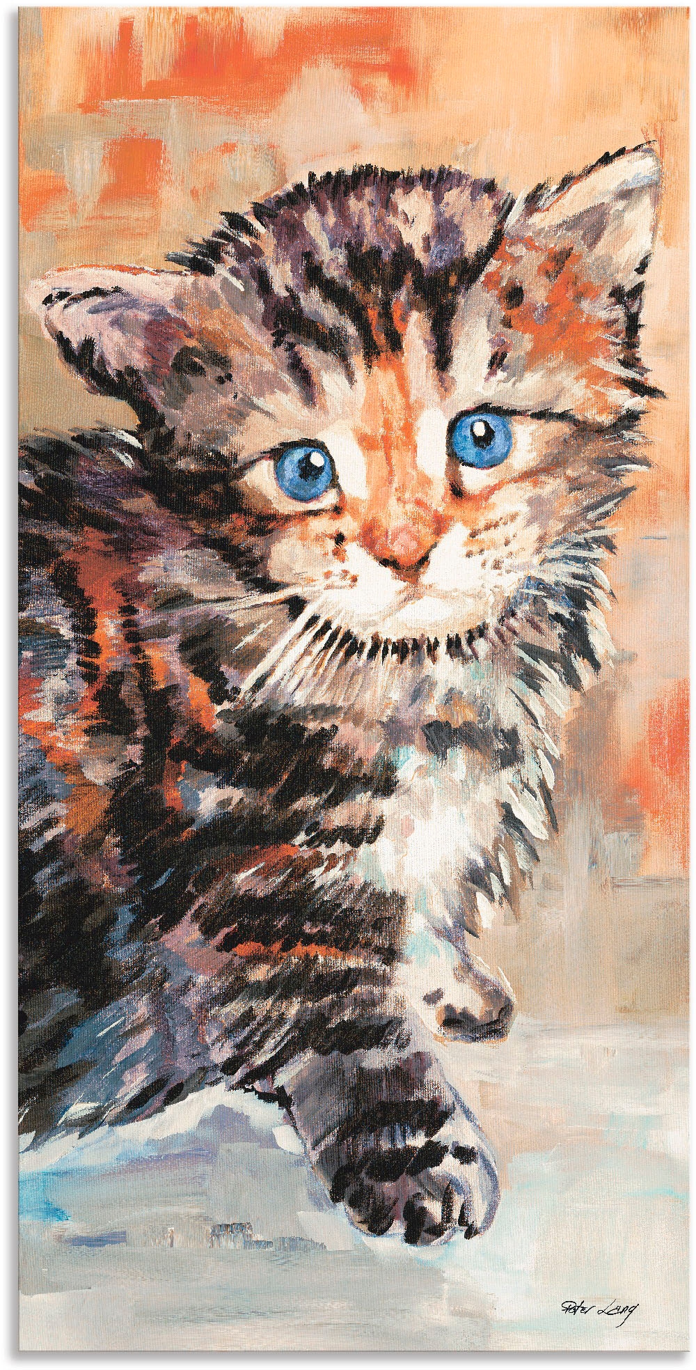 Image of Artland Alu-Dibond-Druck "Katze" Haustiere 1 Stk. tlg. für Innen- und Aussenbereich geeignet, Outdoorbild