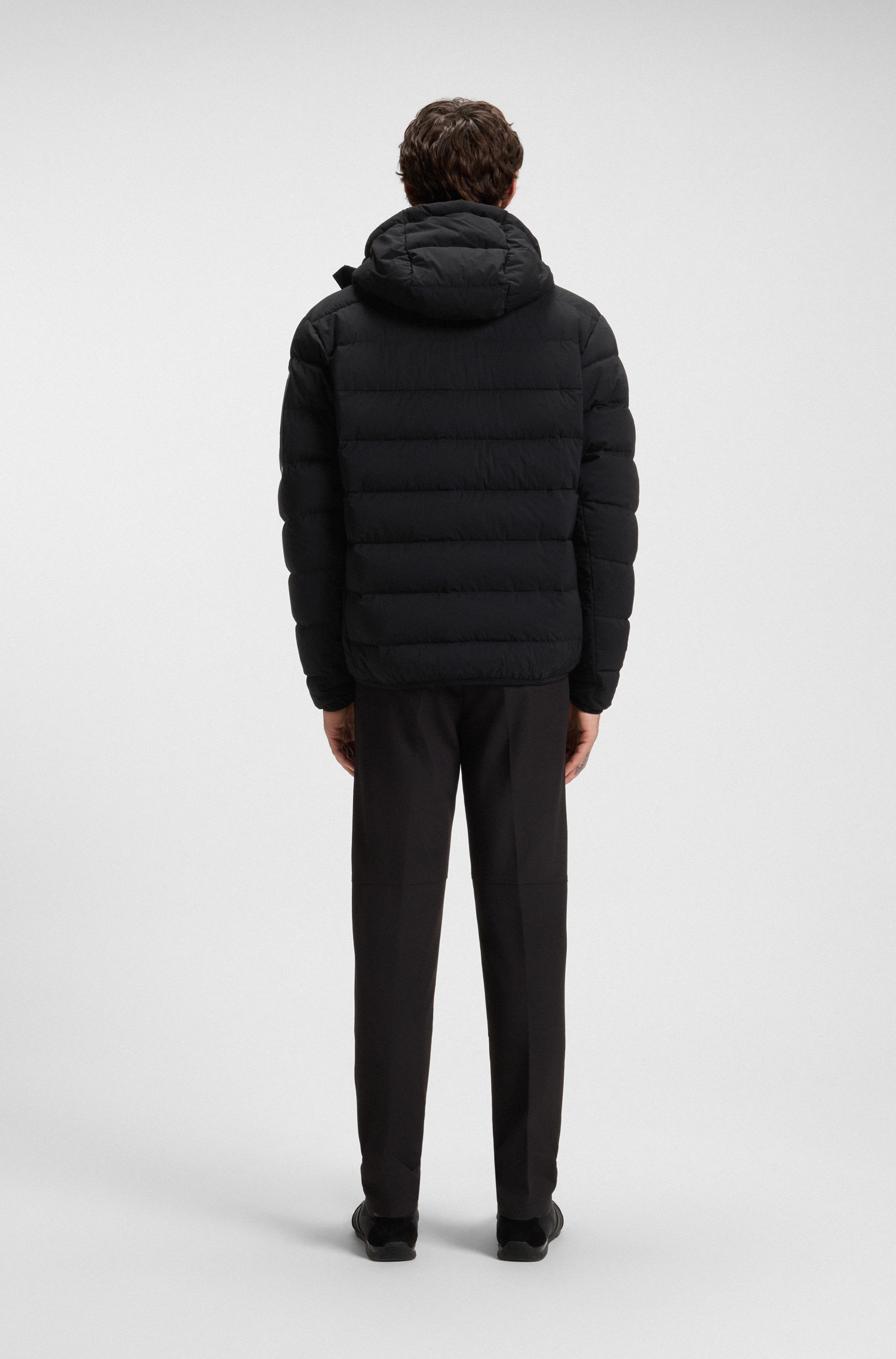 BOSS GREEN Doudoune »OW Riplite JT HD« mit Kapuze abenehmbare Kapuze wasserabweisend regular fit, 4-Wege Stretch