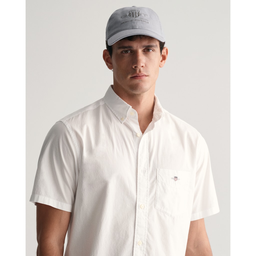 Gant Kurzarmhemd »Regular Fit Popeline Hemd leicht strapazierfähig pflegeleicht«