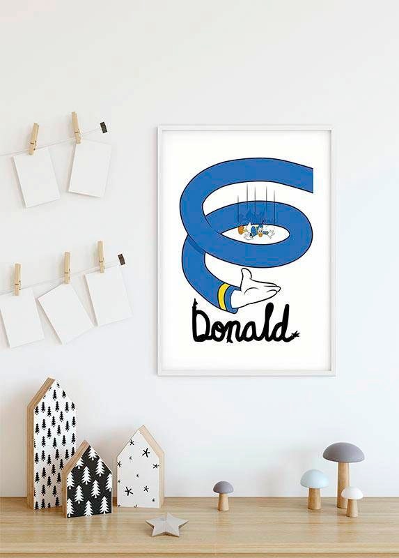 Komar Bild »Donald Duck Spiral«, Disney, (1 St.), Wandbild zur Dekoration im Kinderzimmer - ohne Rahmen