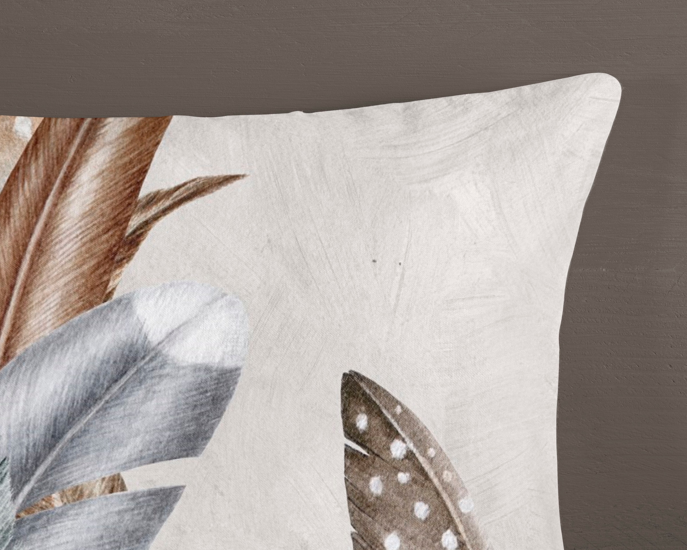 good morning Wendebettwäsche »Eina«, Biber, 135x200, Warm, Weich, Wendeoptik, Reissverschluss, Federn, Sand