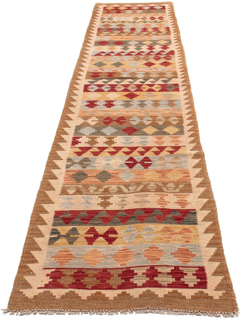 Image of morgenland Läufer »Kelim Maimene Medaillon 389 x 76 cm«, rechteckig, 0,5 mm Höhe, Wendeteppich bei Ackermann Versand Schweiz