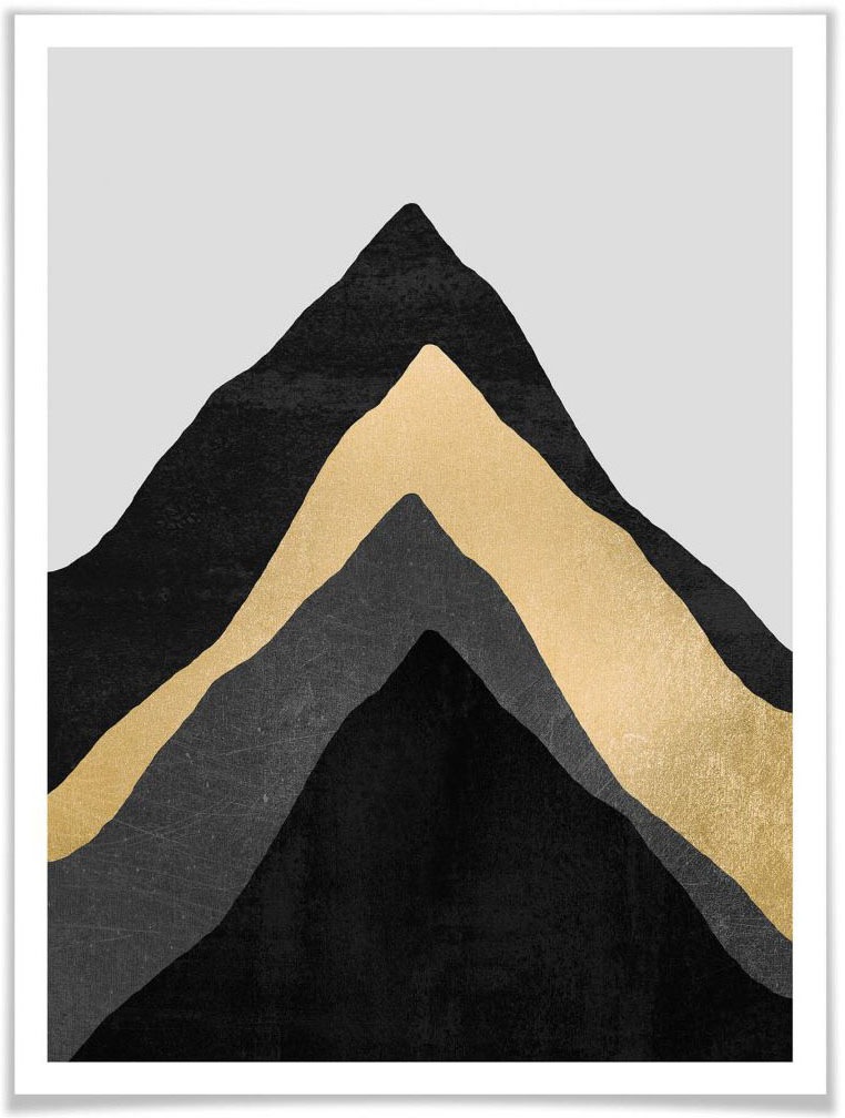 Image of Wall-Art Poster »Vier Berge«, Berge, (1 St.) bei Ackermann Versand Schweiz