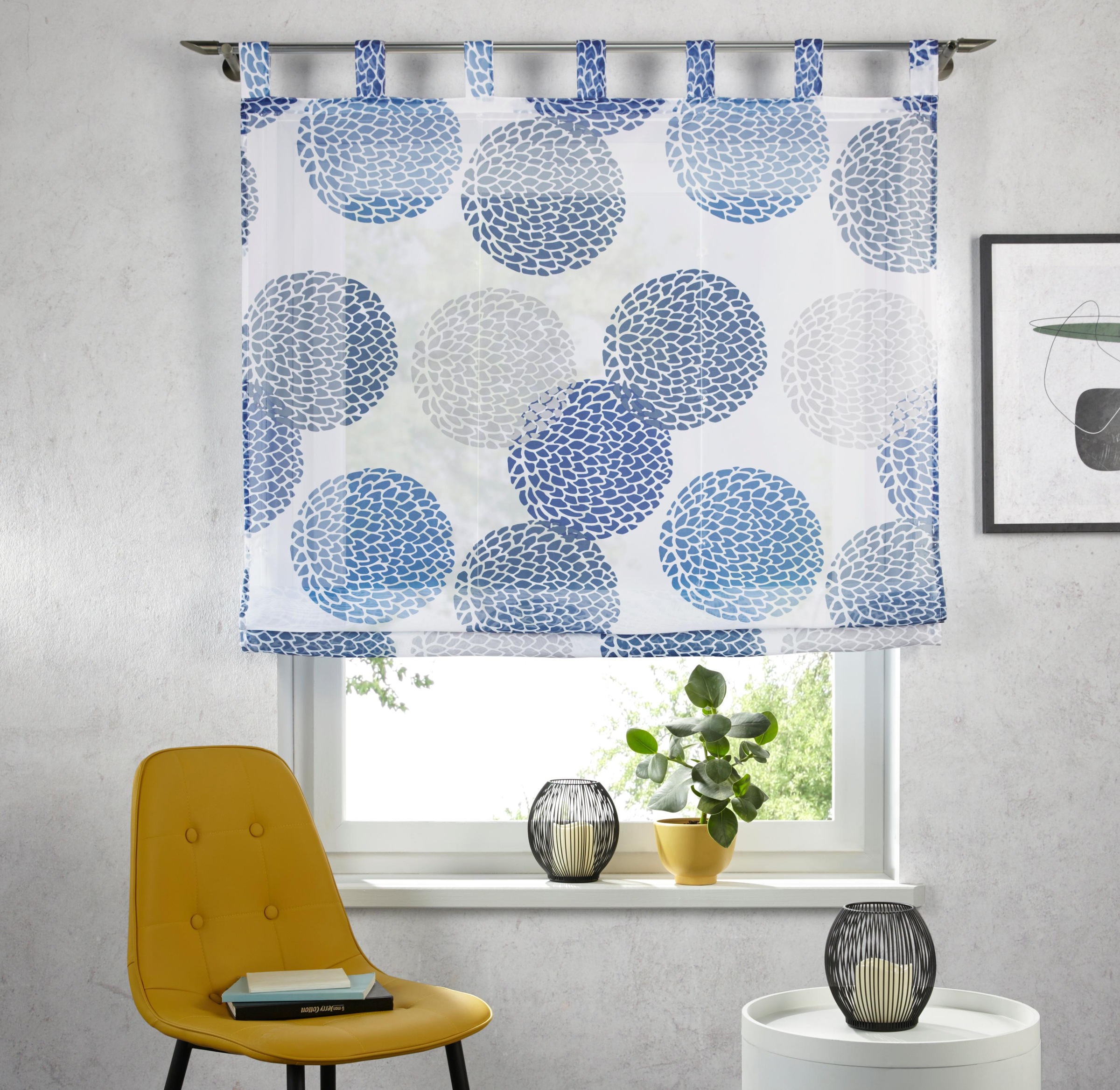 Image of GOODproduct Raffrollo "Belem" mit Schlaufen Transparent, Voile, Polyester