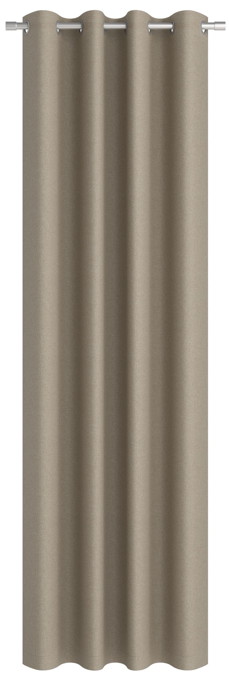 Neutex for you! Rideau sur mesure »ARUBA« Œillet 1 cuis tlg. Uni Dimout, structure tissée de haute qualité