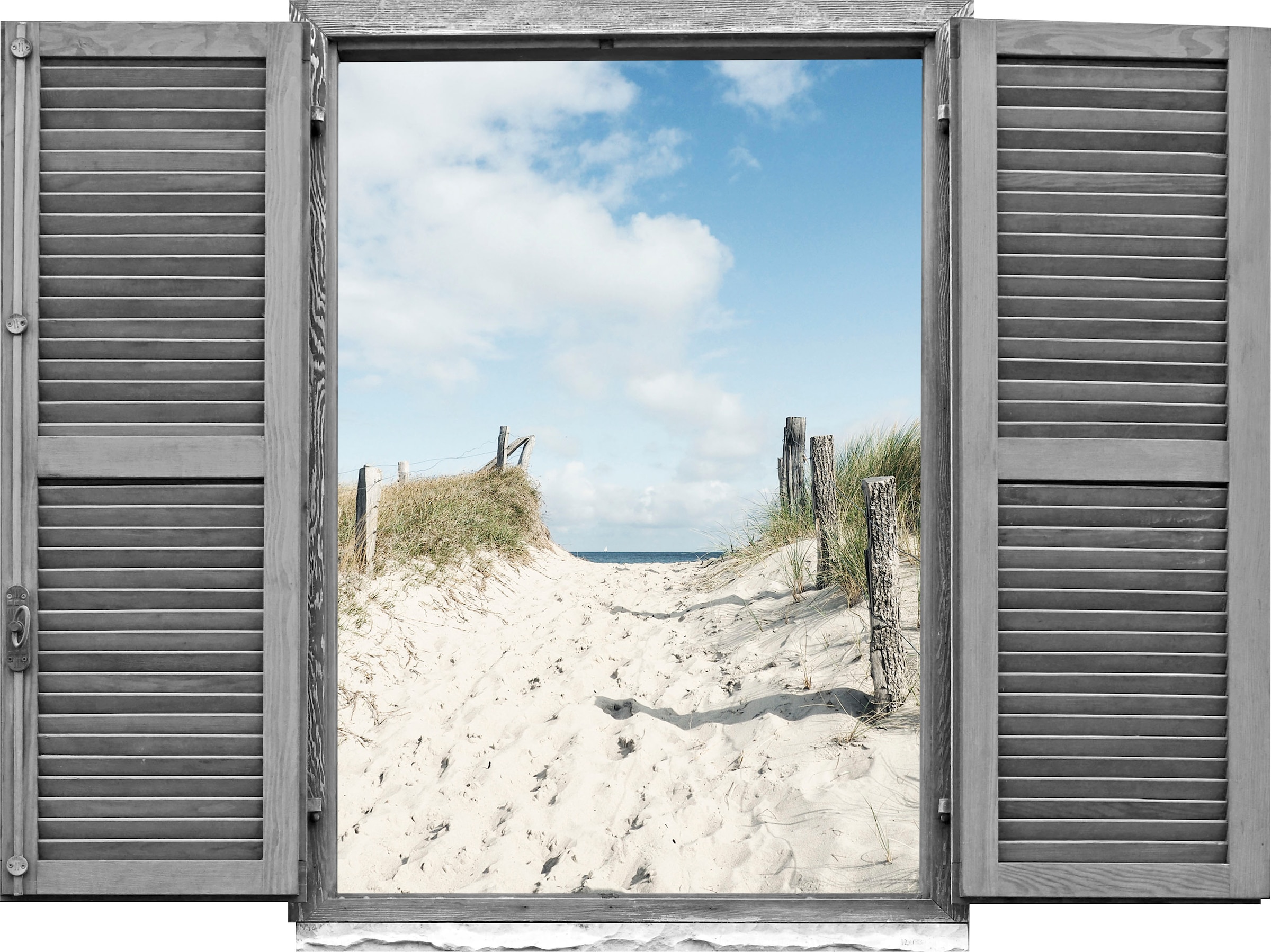 Image of queence Wandtattoo "Düne II" Wandsticker, Wandbild, selbstklebend, 3D, Fenster