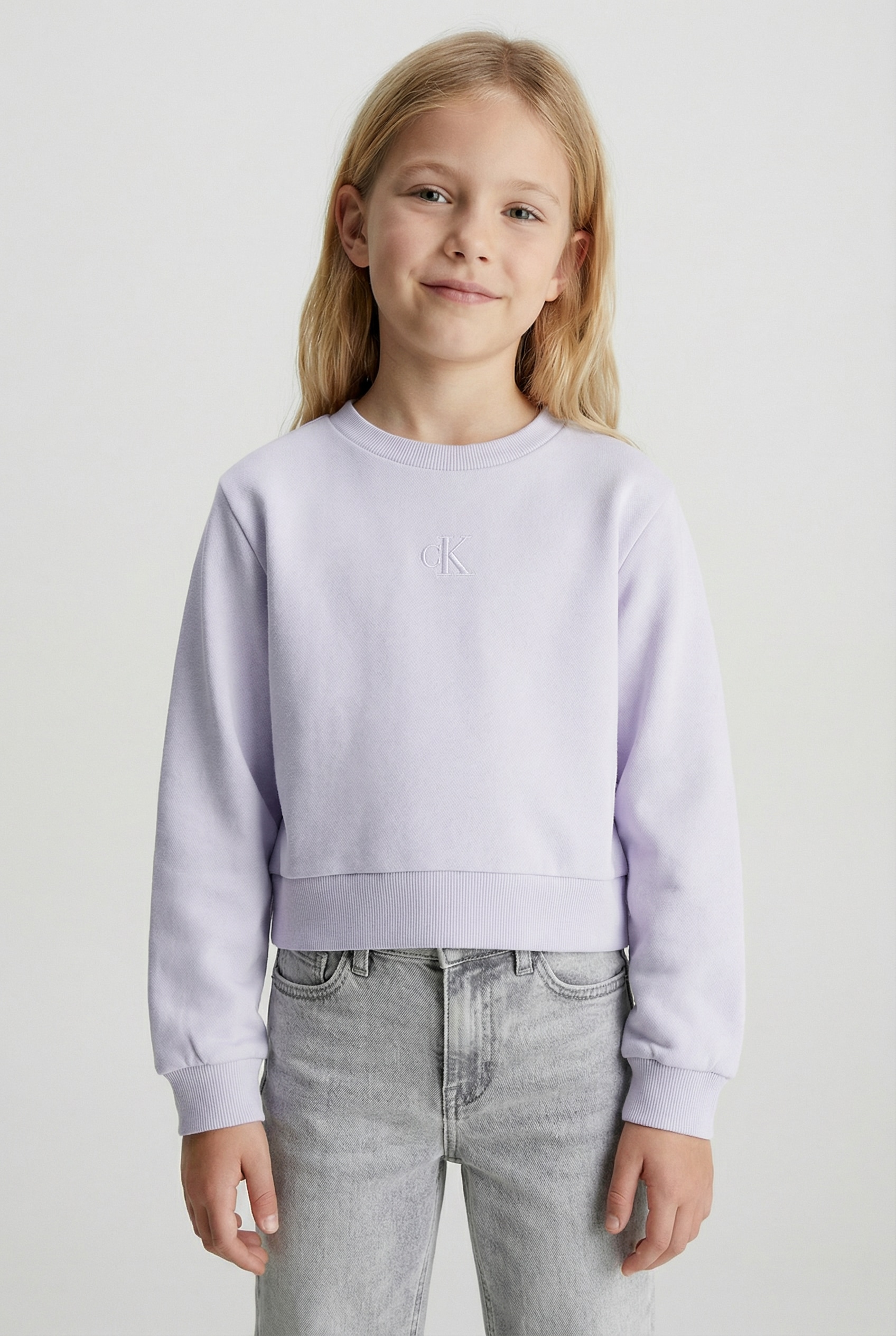 Image of Calvin Klein Jeans Sweatshirt "CREWNECK SWEATSHIRT", Regular fit für Kinder mit Rundhalsausschnitt
