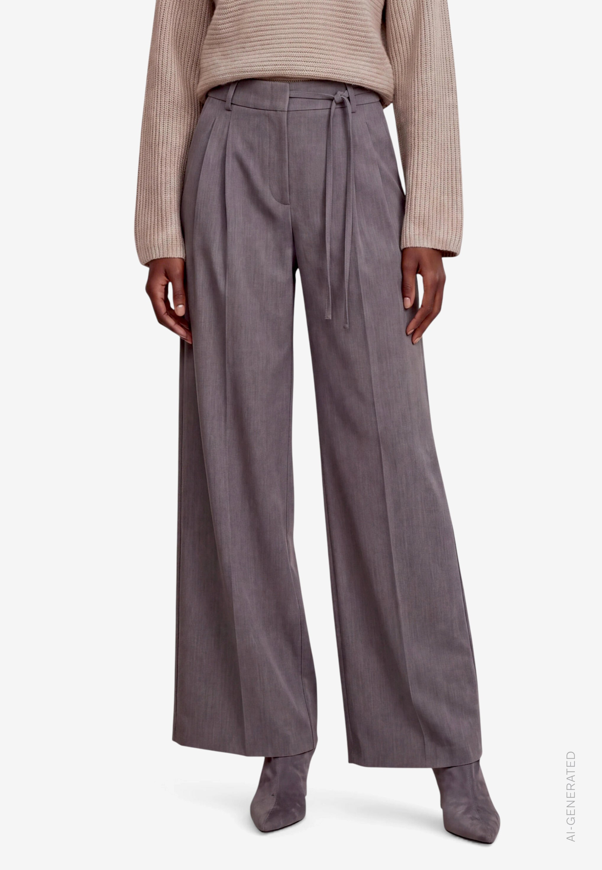 Image of Zero Bundfaltenhose Marlene-Hose / Straight Fit / mit Stretch und Viskose