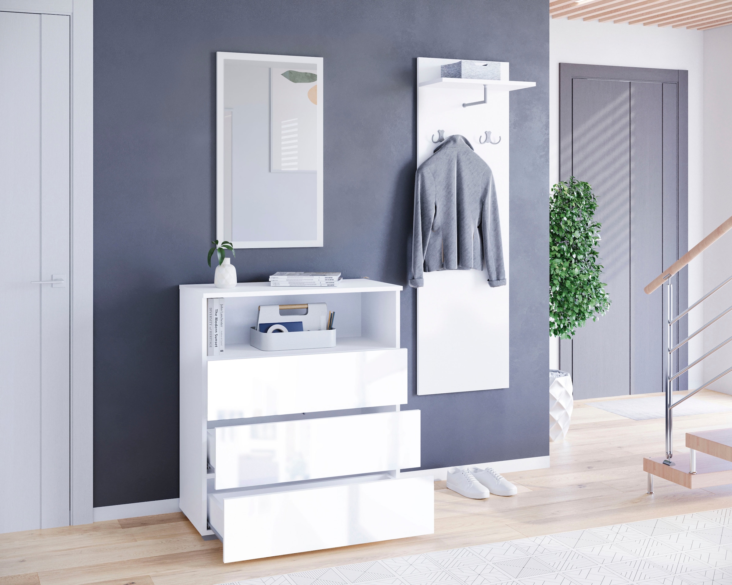 GOODproduct Garderoben-Set »PARIS/ TOKYO« Komplett-Set, 3 Stk. tlg.