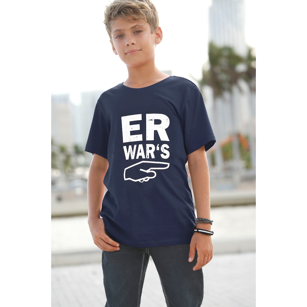 KIDSWORLD T-Shirt »ER WAR`S«