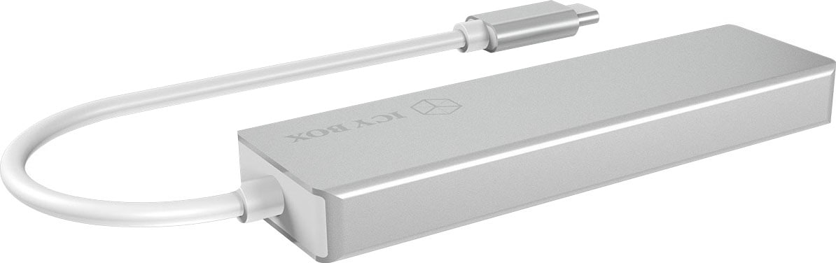 ICY BOX Computer-Adapter »ICY BOX USB Type-C Hub mit 3 USB 3.0 Anschlüssen und Multi-Kartenleser«