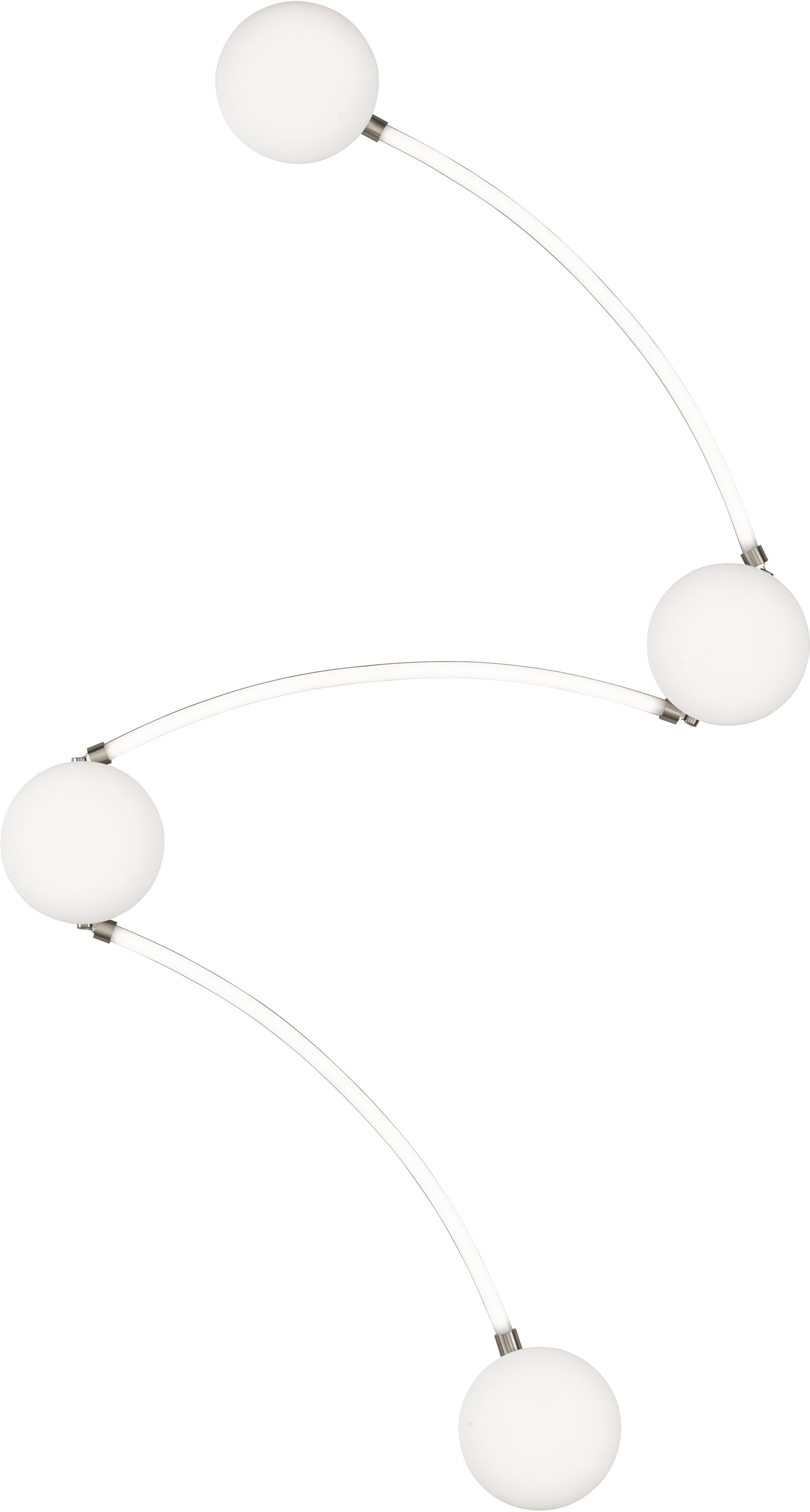 Image of WOFI LED Deckenleuchte »Deckenleuchte Lima 4 Flg.«, LED-Modul, 1 St., Warmweiss, individuelle Anordnung möglich bei Ackermann Versand Schweiz