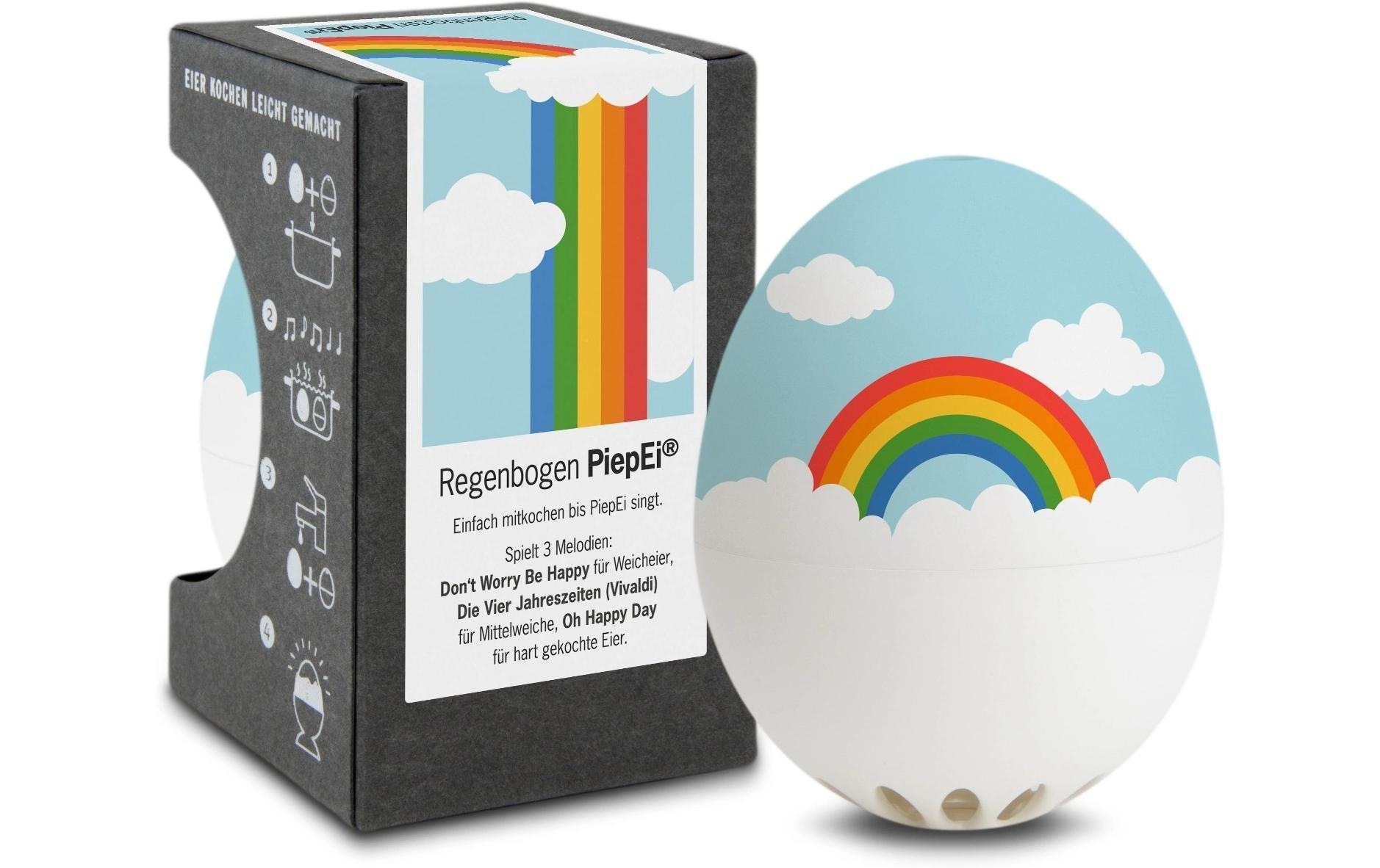Image of Küchentimer "PiepEi Singende Eieruhr Regenbogen"