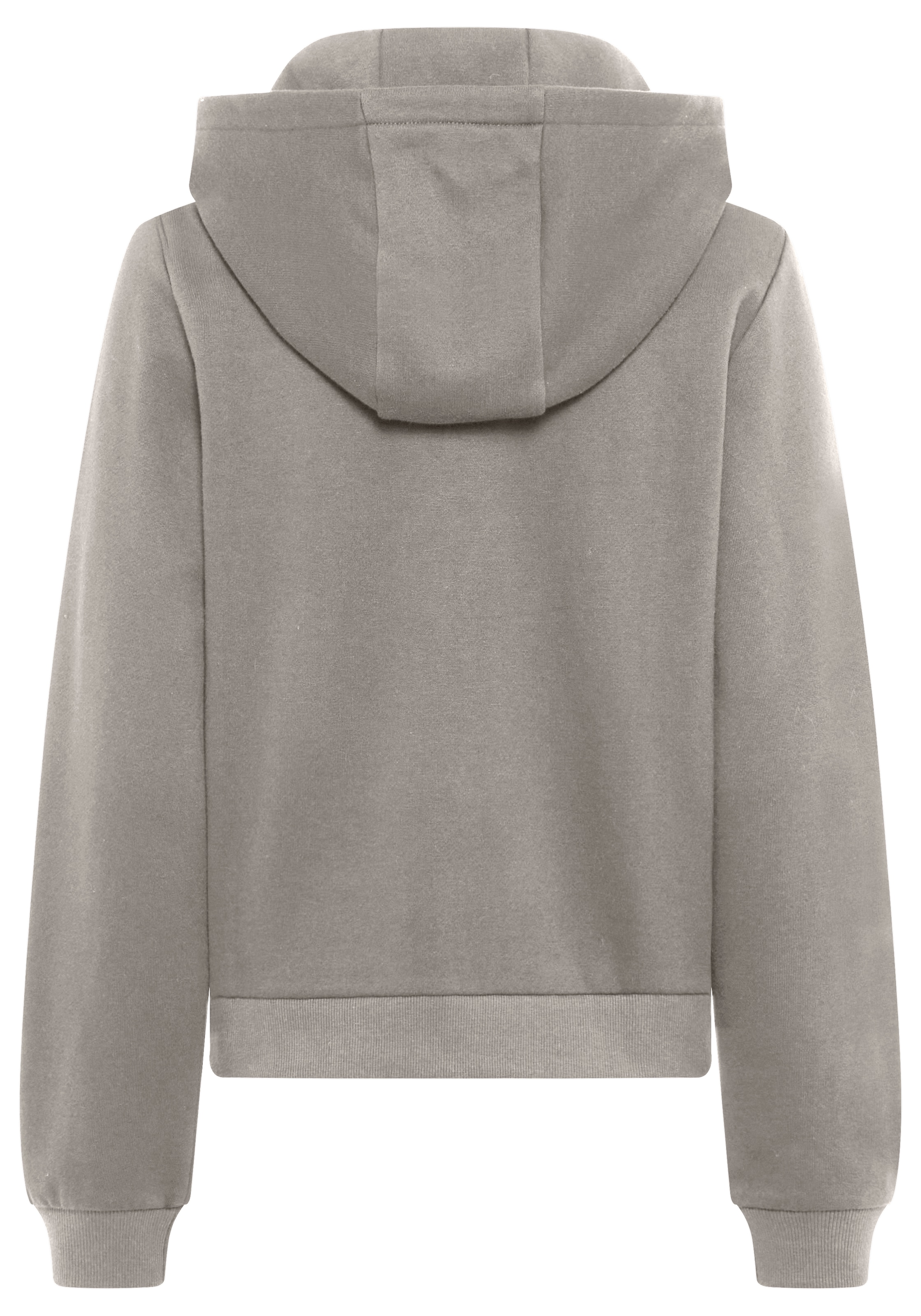 DELMAO Kapuzensweatjacke, mit Reissverschluss, Kapuze & Kängurutasche