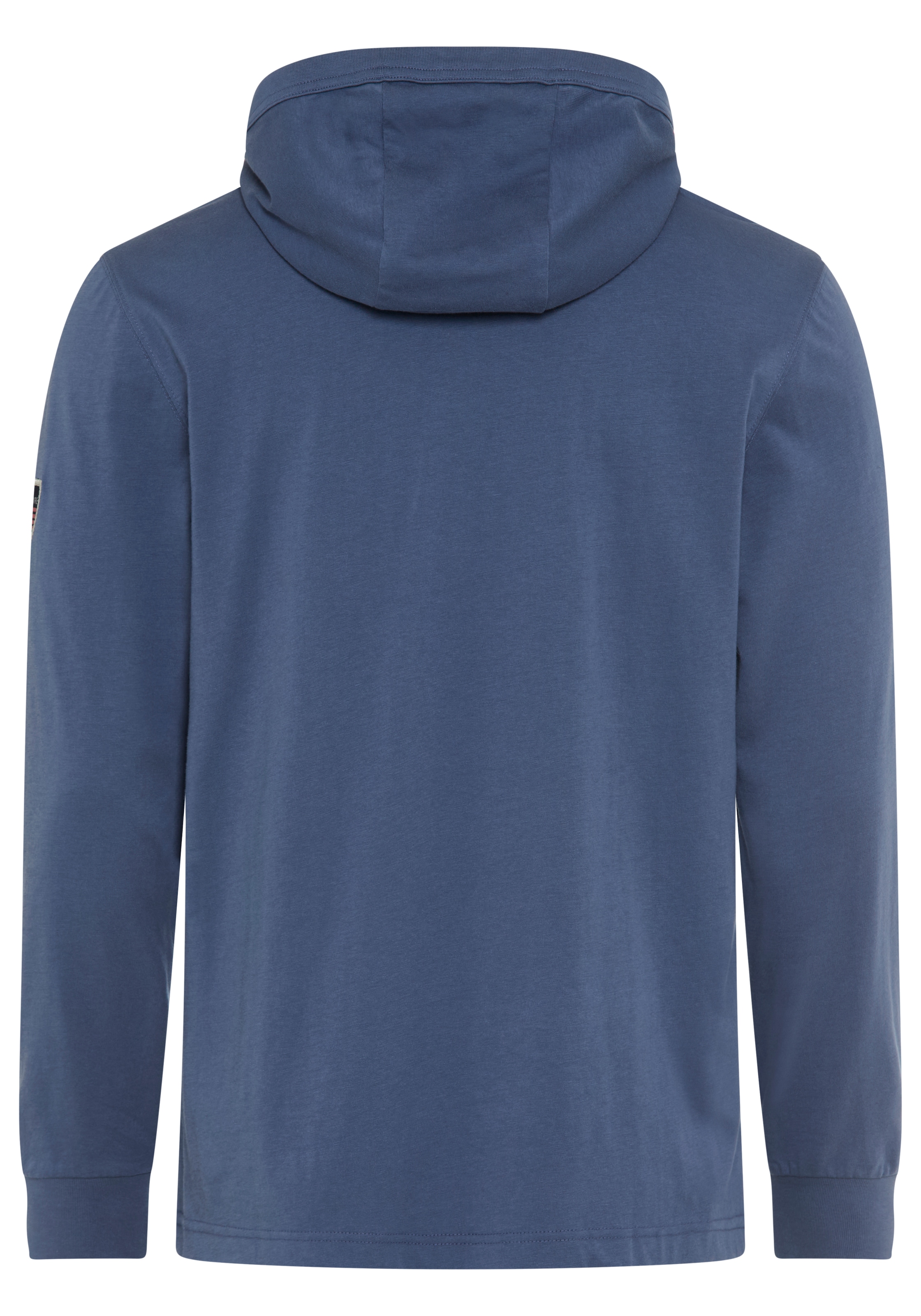 DELMAO Kapuzenshirt »Neue Kollektion!«, mit Badge am Ärmel