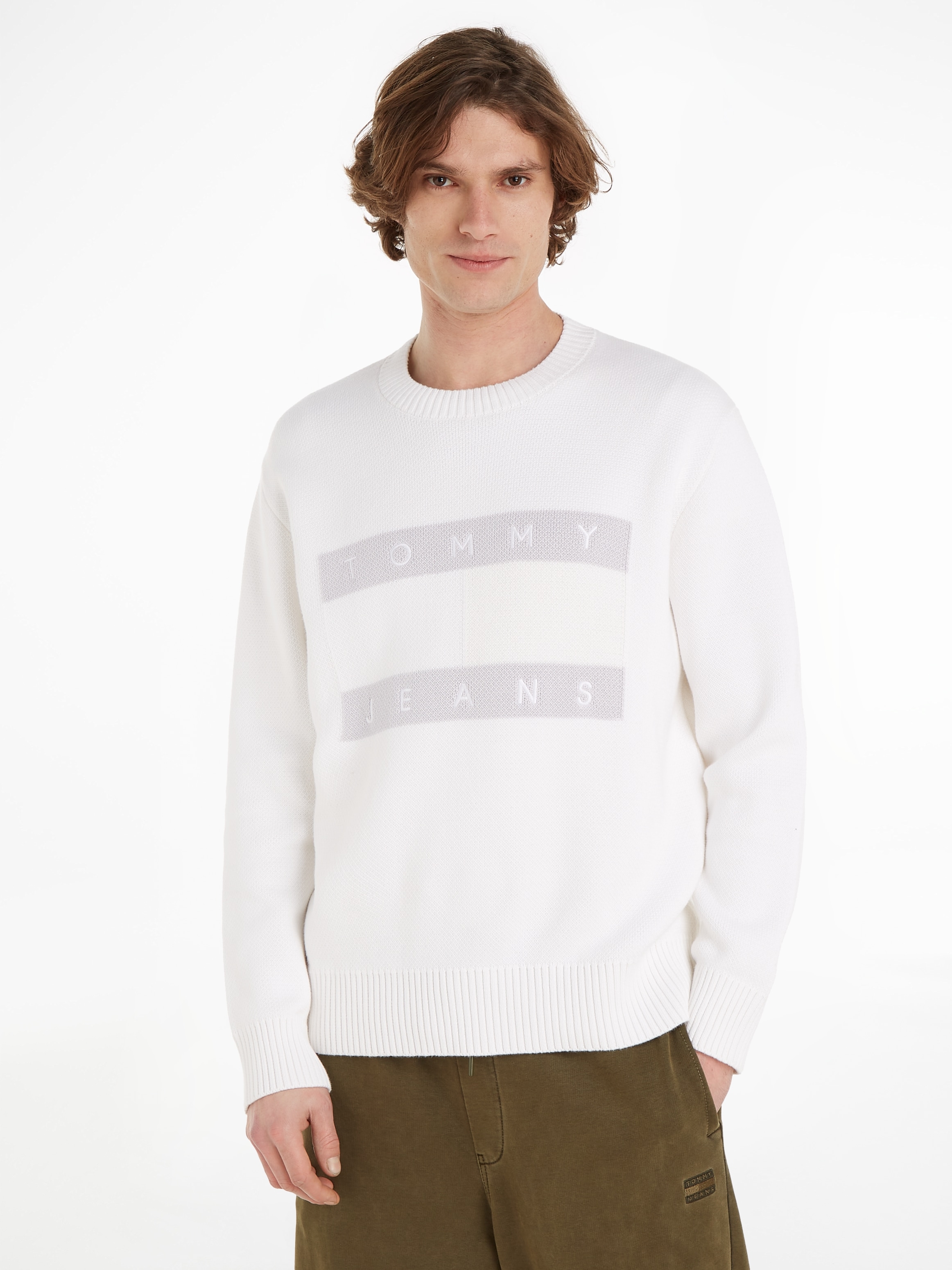 Rundhalspullover »TJM RLX TONAL FLAG SWEATER«