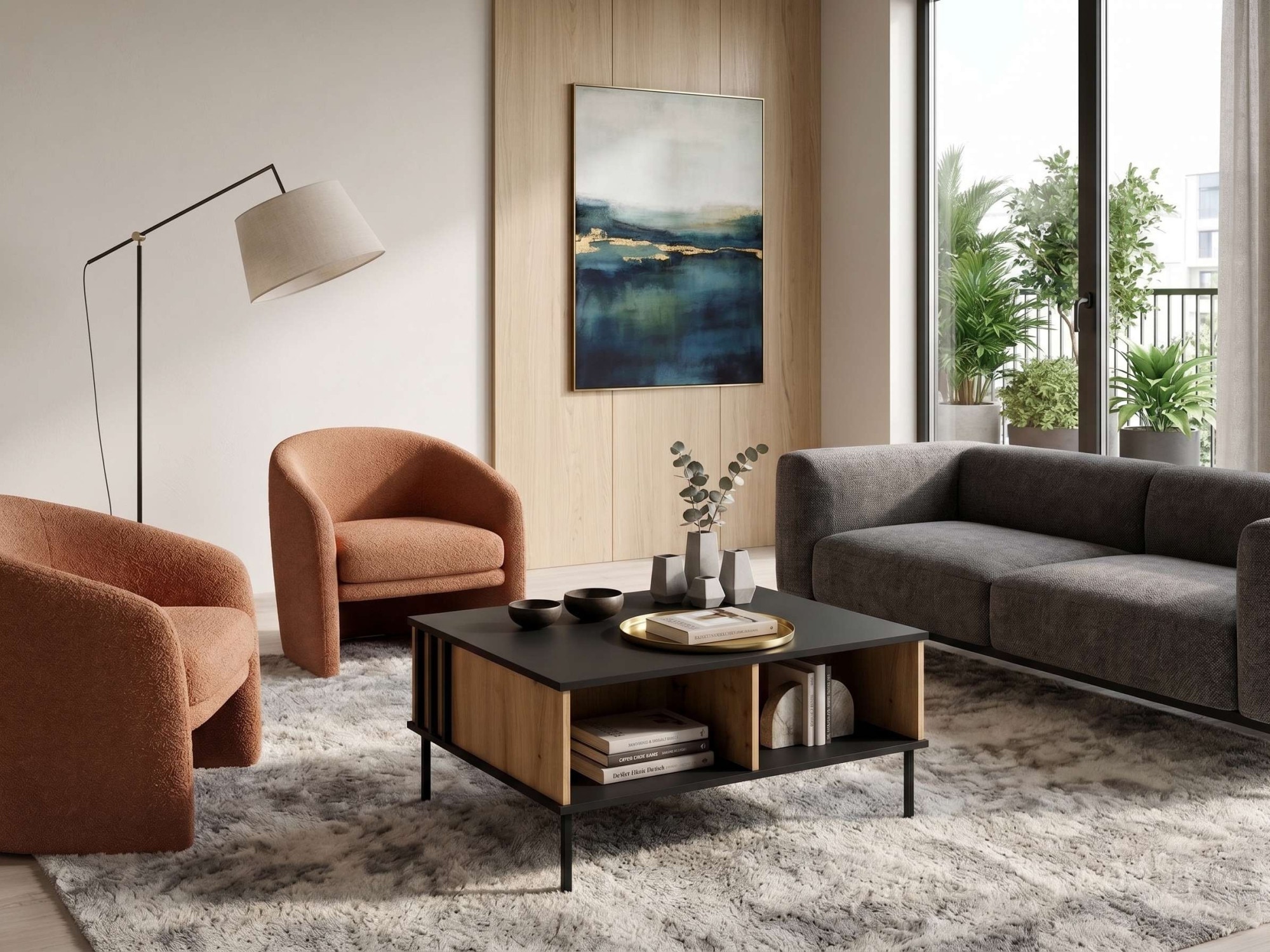 GOODproduct Couchtisch »AELLOR Kaffeetisch mit viel Stauraum, modernes Design« Beistelltisch mit zusätzlichen Aufbewahrungsschränken