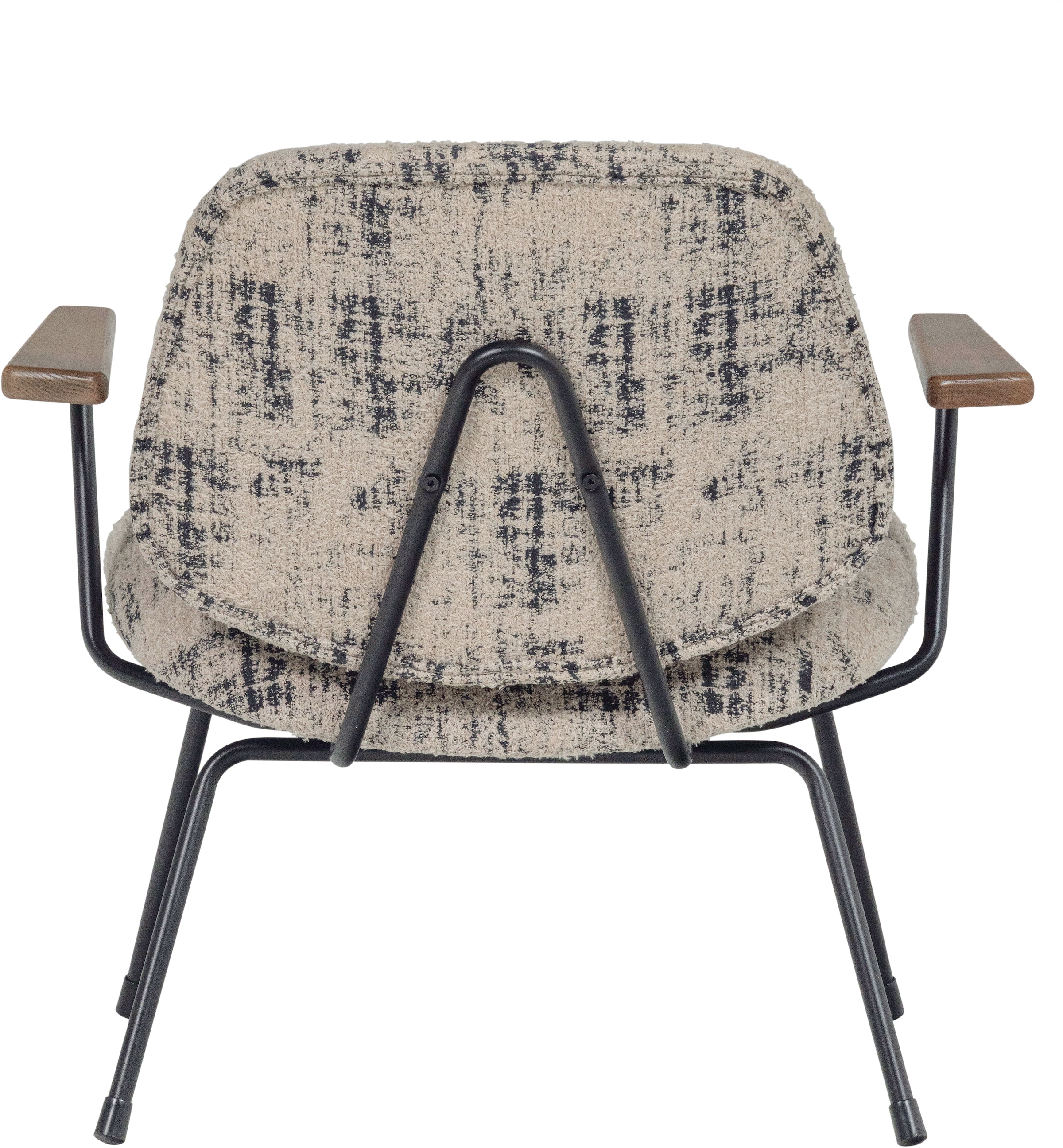 WOOOD Loungesessel »Aure mit Olly-Gewebtem Bezug und Armlehnen B 69 x T 64 x H 69 cm« Sehr hohe Verschleissfestigkeit, Tragkraft 120 kg unregelmässiges muster