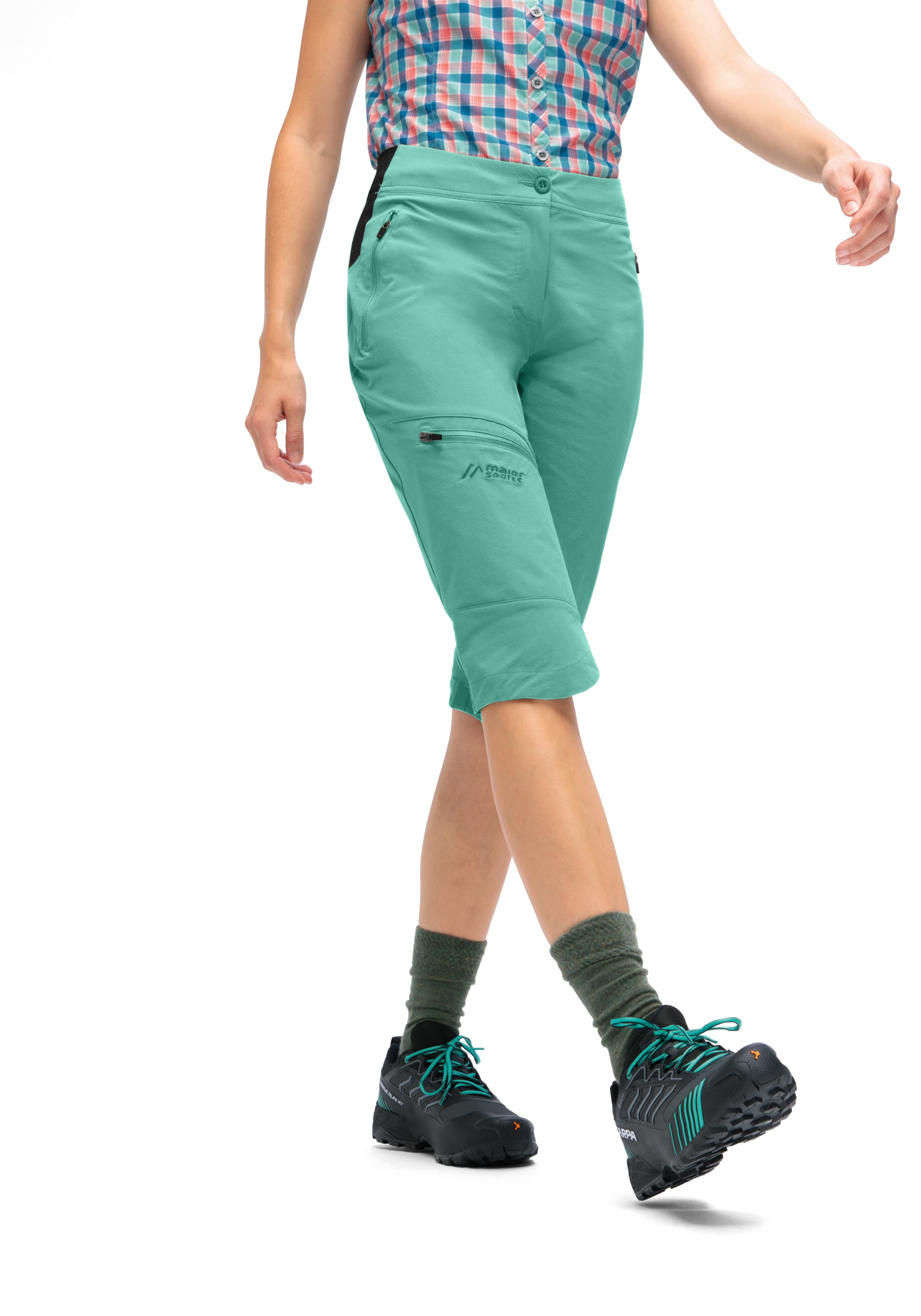 Maier Sports Outdoorhose »Inara slim Capri Vario«  Damen Wanderhose, elastische Funktionshose mit 4 Taschen, Slim Fit