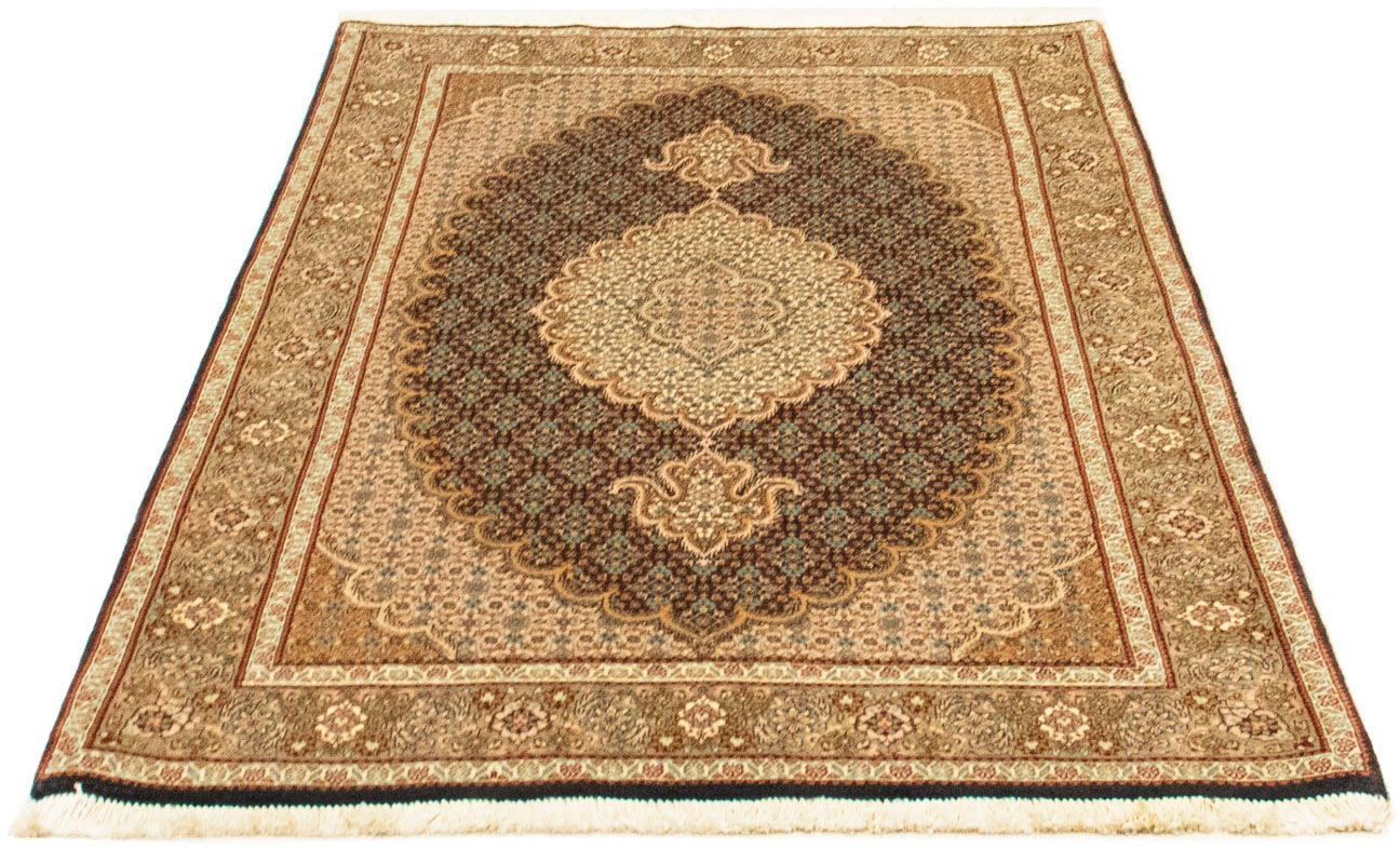 Image of morgenland Orientteppich »Perser - Täbriz - Royal - 155 x 102 cm - dunkelblau«, rechteckig, 7 mm Höhe, Wohnzimmer, Handgeknüpft, Einzelstück mit Zertifikat bei Ackermann Versand Schweiz