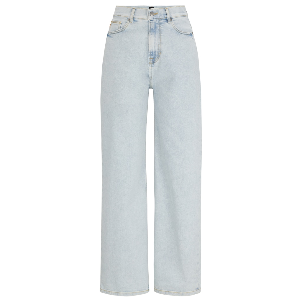 BOSS ORANGE Weite Jeans »Marlene High Rise Hochbund High Waist Premium Denim Jeans«, in Five-Pocket-Form