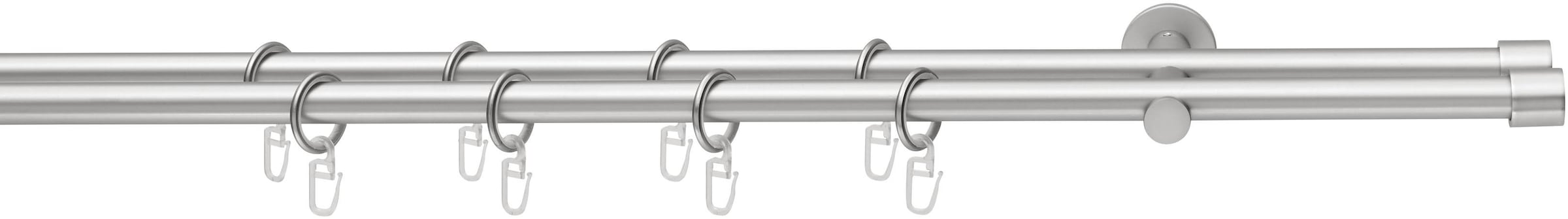 Image of Good Life Gardinenstange "CAP" Ø 16 mm 2 läufig-läufig Fixmass mit Ringen
