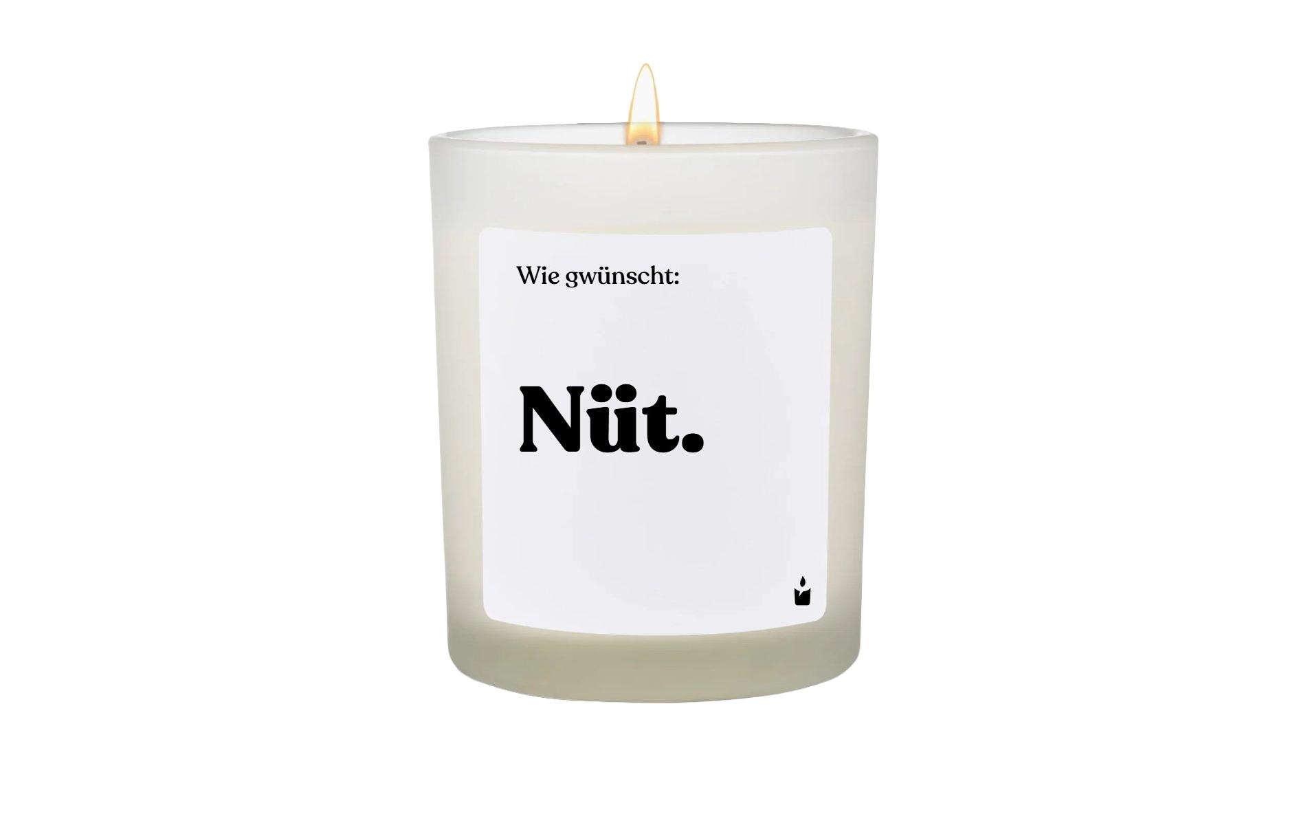 Image of Duftkerze "ChattyCandles Wie gwünscht: Nüt 6,7 x 8 cm"