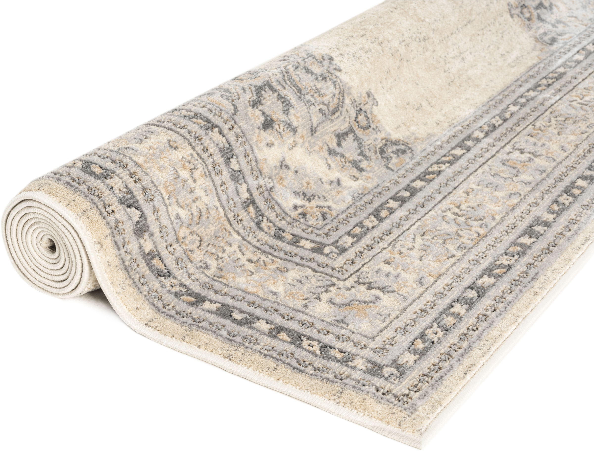 GOODproduct Teppich »Banli, Vintage-Look, Orient-Optik« rechteckig 9 mm Höhe dezenter Glanz, Schrumpf-Garn-Effekt, Vintage-Look, Orient-Optik