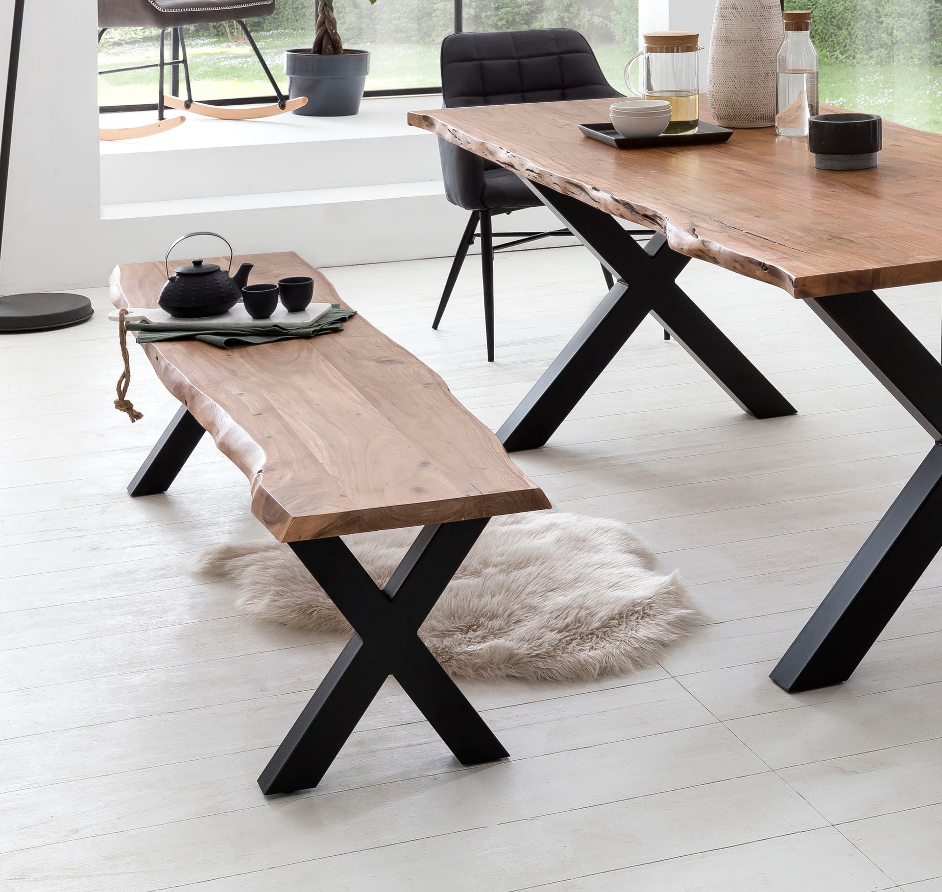 Image of Home affaire Sitzbank "Manhattan" mit Baumkante