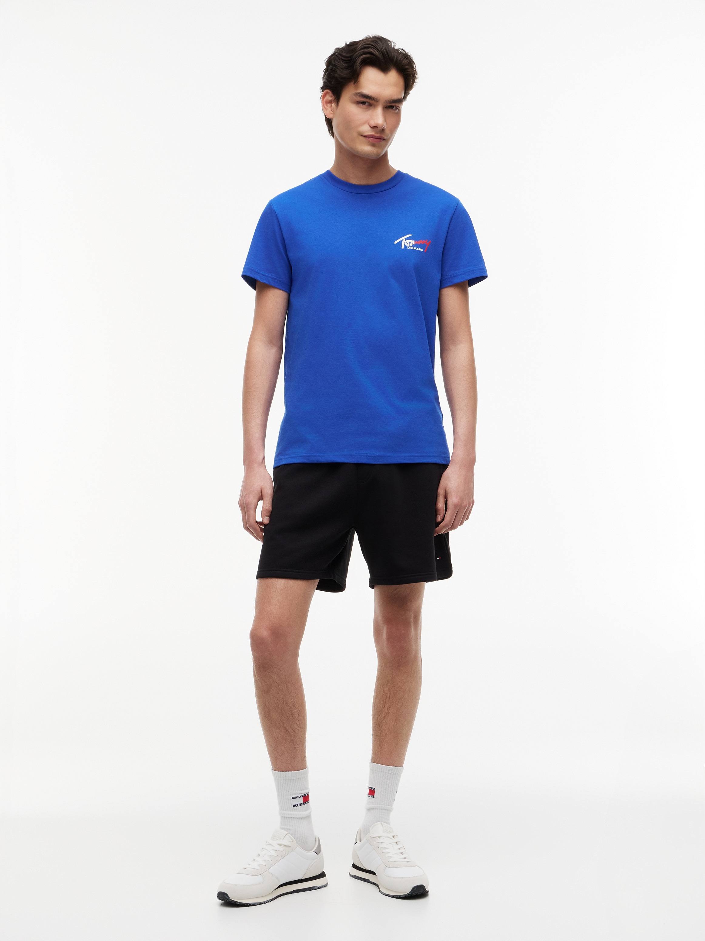 Tommy Jeans T-Shirt »TJM SLIM FIT SIGN CHEST« mit Markenprint