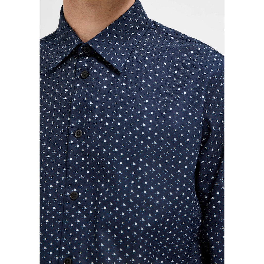 SELECTED HOMME Langarmhemd »SLHSLIMSOHO-ETHAN AOP SHIRT LS NOOS«
