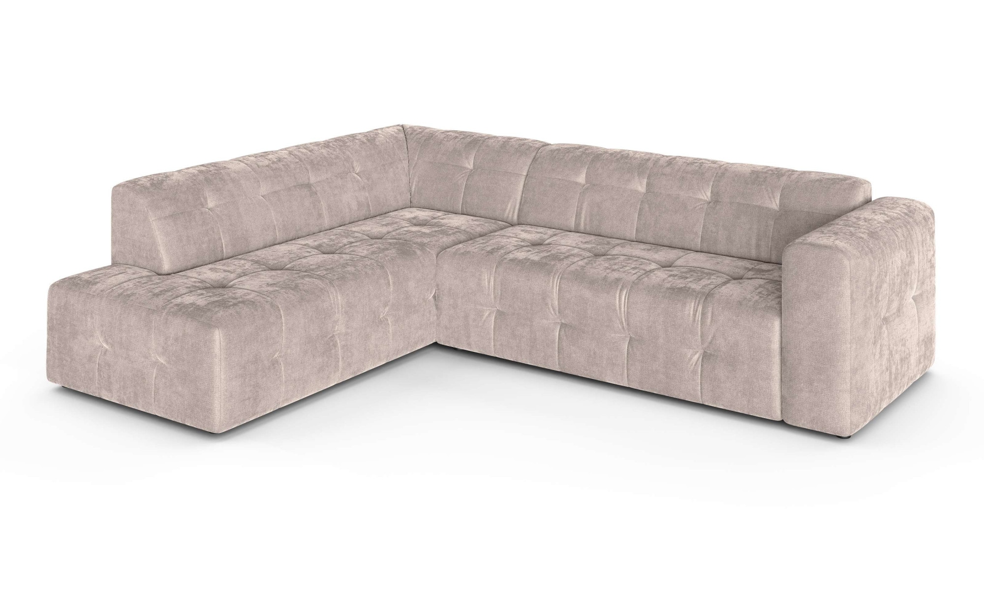 GOODproduct Canapé d'angle »TYZZA L-Form, Breite 265 cm, Verlässliche Qualität, Chenille« Ottomane links/rechts bestellbar, Bezug - Chenille oder Struktur