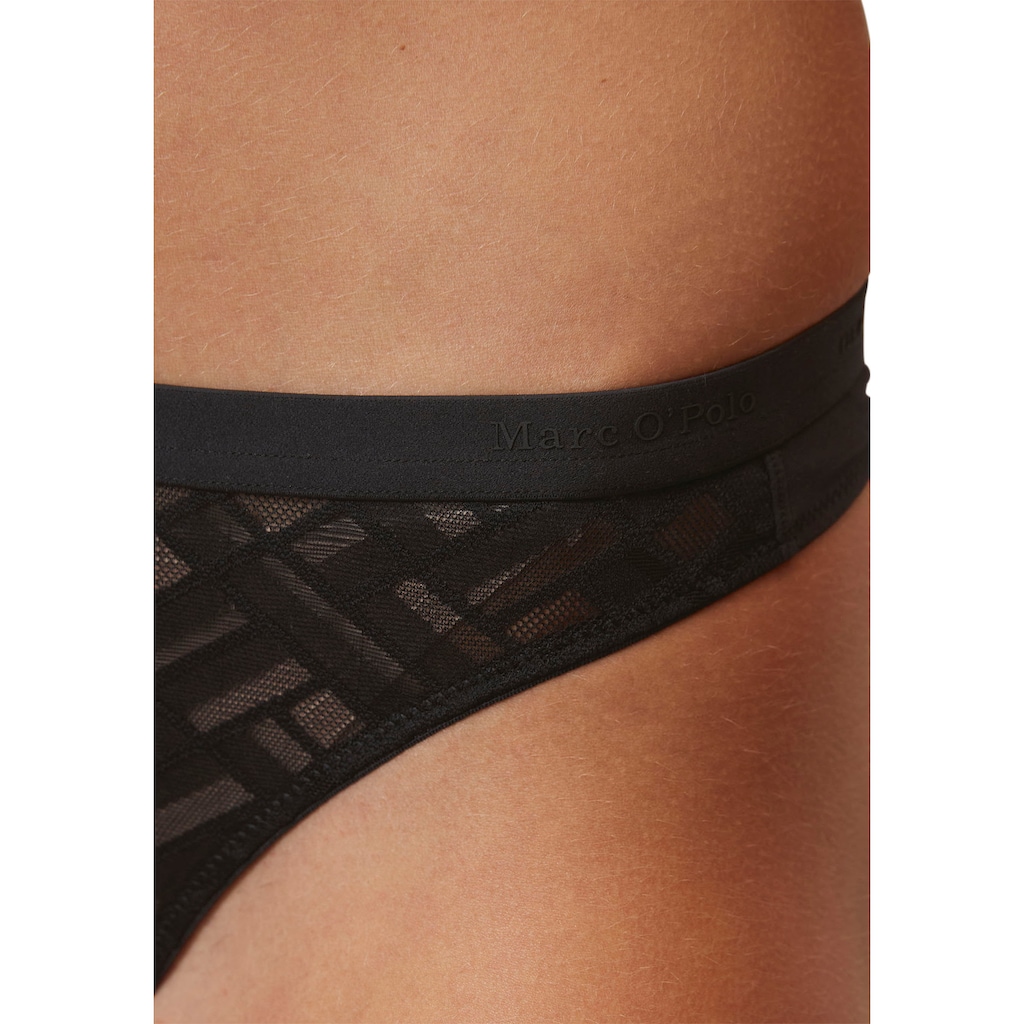 Marc O'Polo String »Graphic Lace«