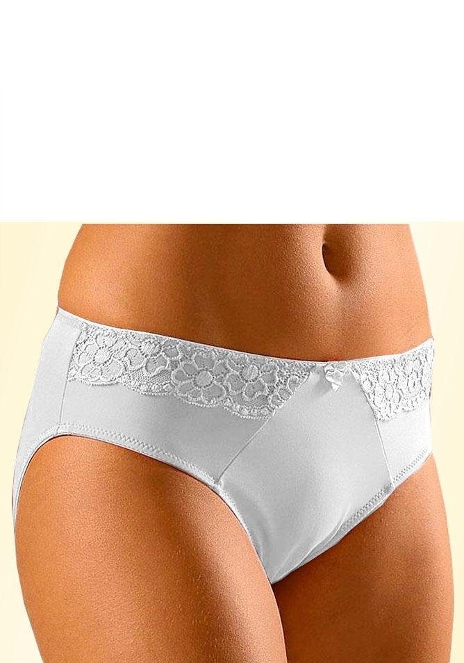 LASCANA Slip mit seitlichen Spitzeneinsätzen