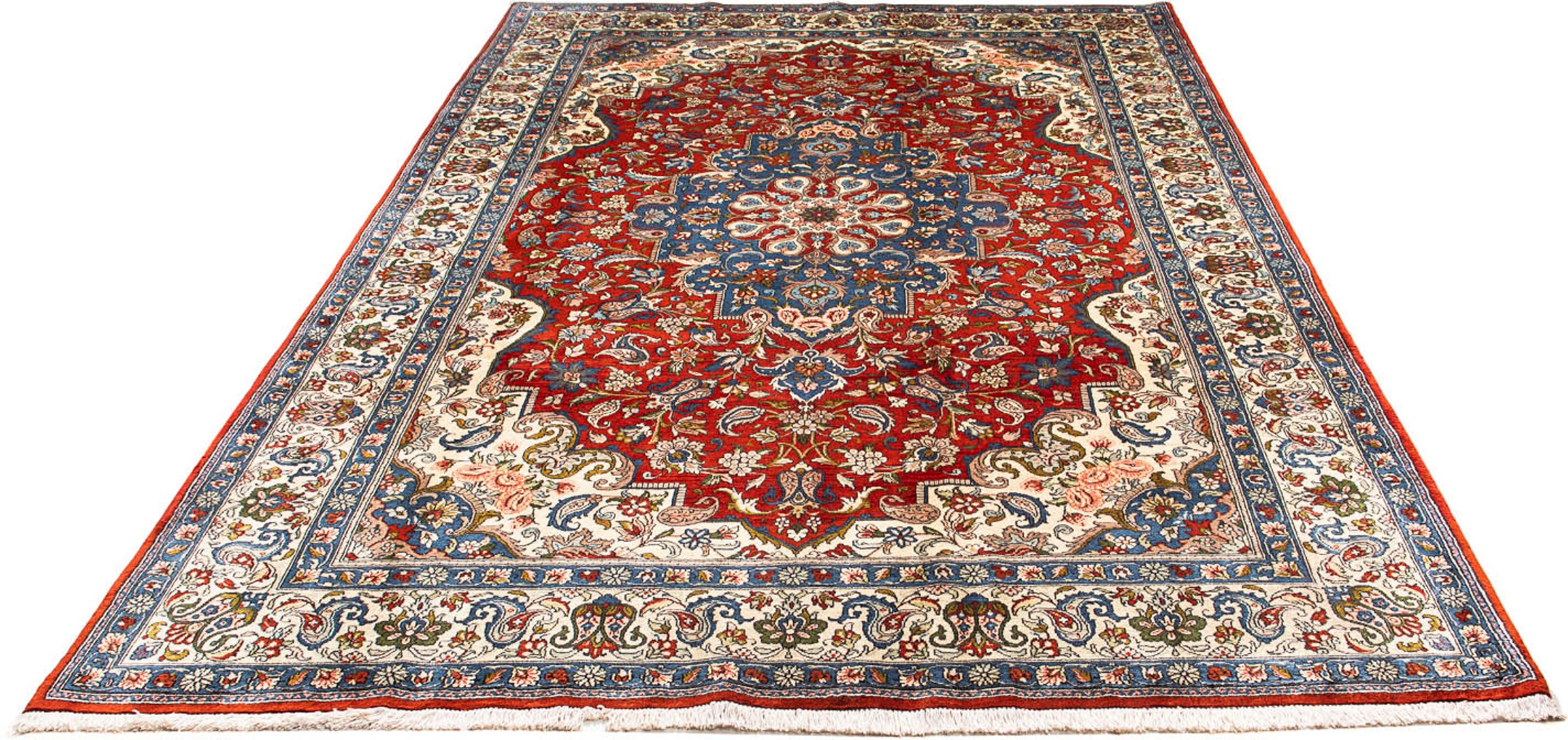 Image of morgenland Orientteppich »Perser - Nomadic - 292 x 200 cm - dunkelrot«, rechteckig, 10 mm Höhe, Wohnzimmer, Handgeknüpft, Einzelstück mit Zertifikat bei Ackermann Versand Schweiz