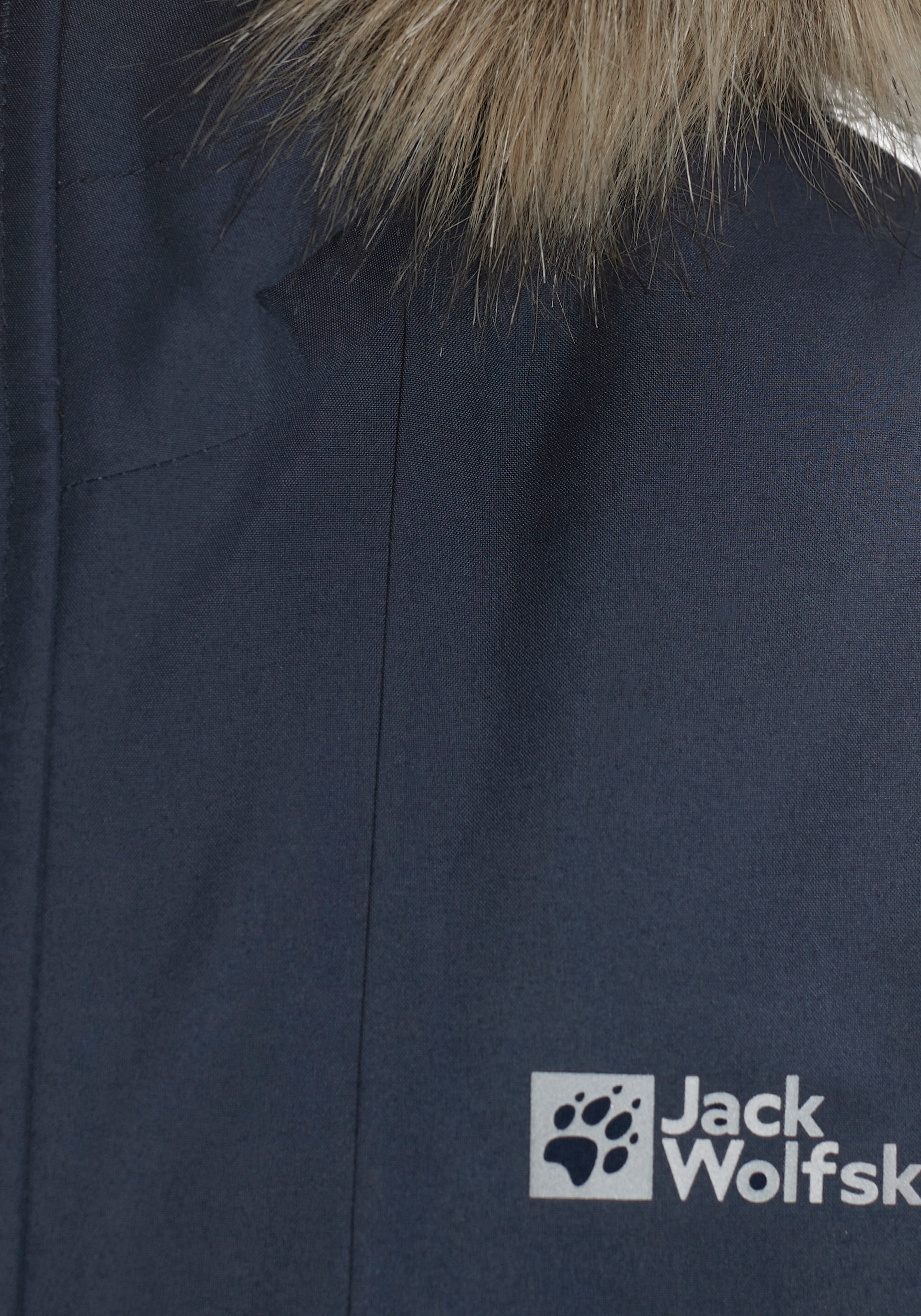 im Trendige Kapuze, versandkostenfrei JACKET shoppen K«, Mindestbestellwert ohne Outdoorjacke Jack Kinderparka mit - klassischen Design BEAR langer, isolierender Wolfskin »COSY