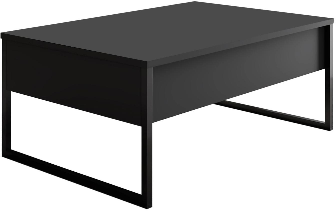Image of WOODY FASHION Beistelltisch "Luxe 90 x 60 x 40 cm Schwarz"