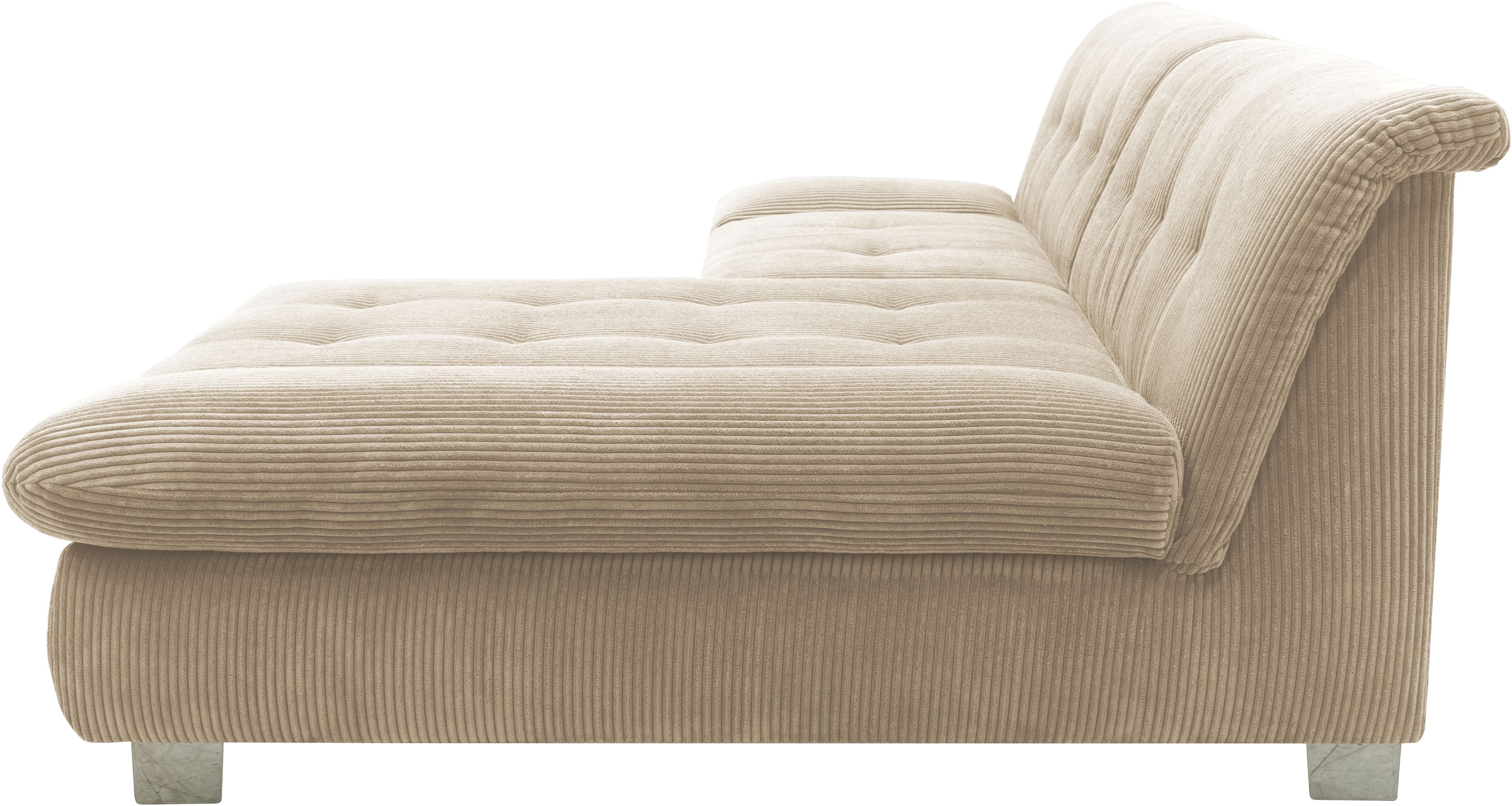 DOMO collection Ecksofa »100031 kompakte Stellmasse, komfortabel und bequem, L-Form«, wahlweise mit Bettfunktion und Armteilverstellung. Breite 234cm