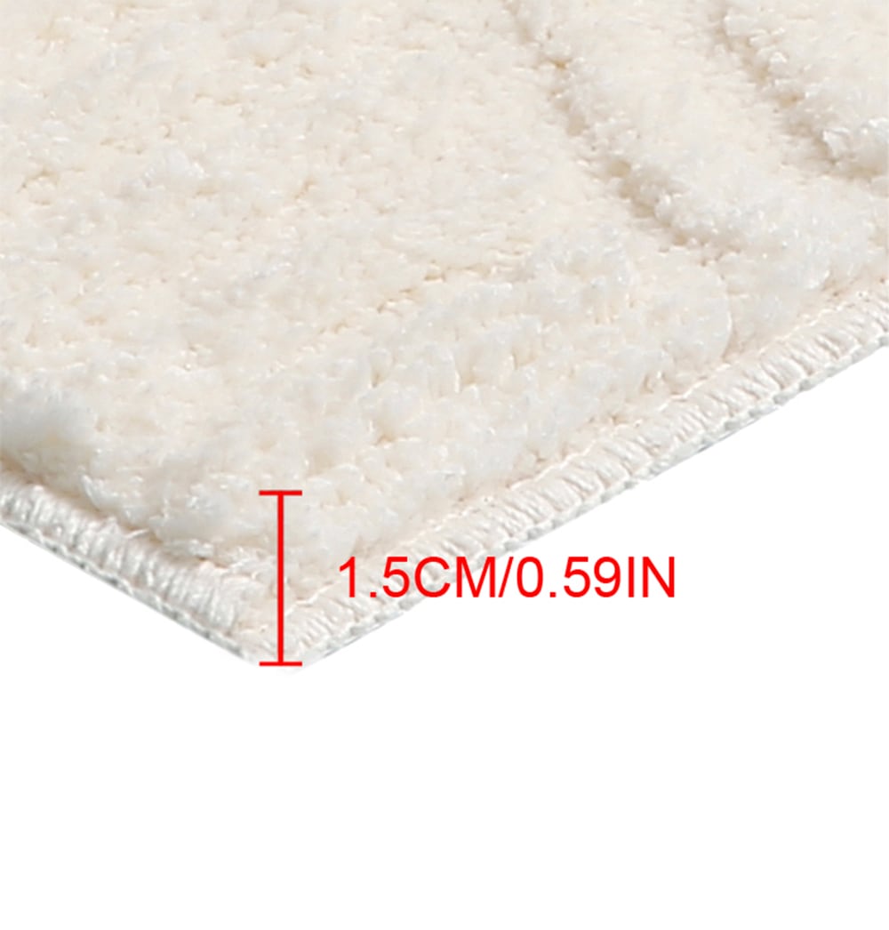 my home Badematte »Ognon, Scandi, Boho, modernes Muster«, rutschhemmend beschichtet, fussbodenheizungsgeeignet-schnell trocknend-strapazierfähig, Badteppich, Uni Farben, Hoch-Tief-Effekt