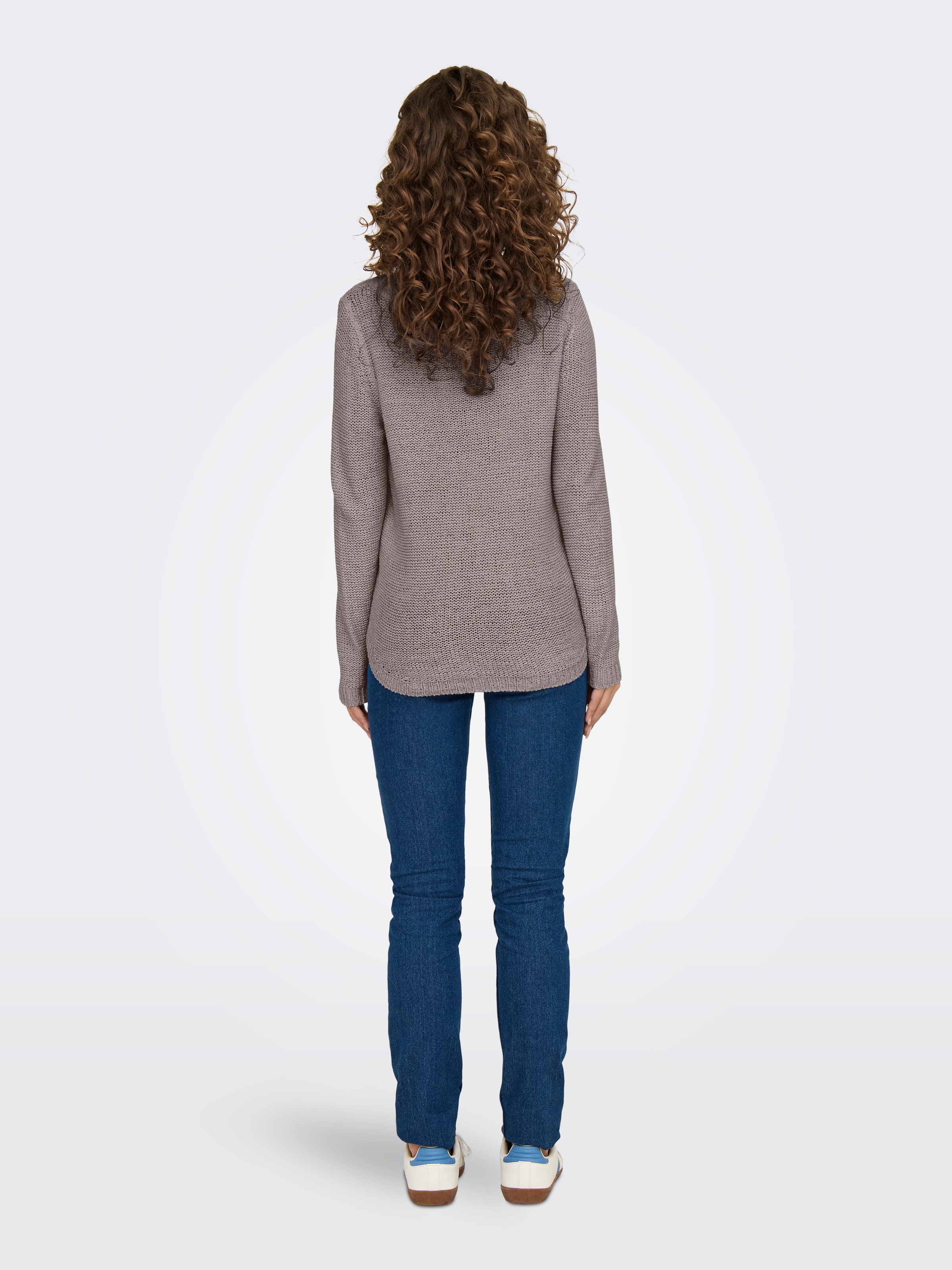 ONLY Strickpullover »ONLGEENA XO L/S PULLOVER KNT NOOS« Materialmix, regular fit