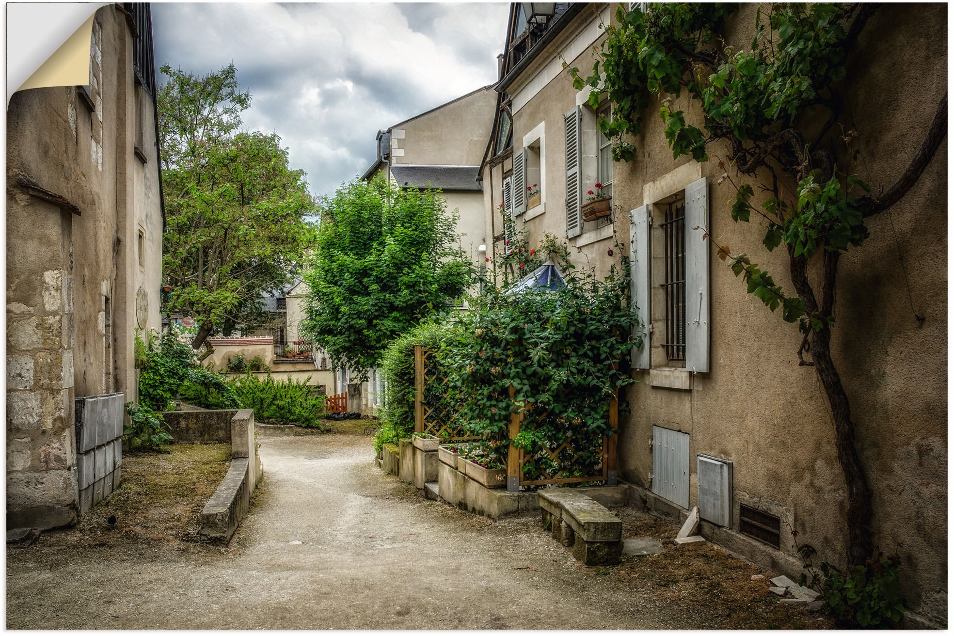 Image of Artland Wandbild »Dorf in der Bretagne - Frankreich«, Frankreich, (1 St.), in vielen Grössen & Produktarten - Alubild / Outdoorbild für den Aussenbereich, Leinwandbild, Poster, Wandaufkleber / Wandtattoo auch für Badezimmer geeignet bei Ackermann Versand 