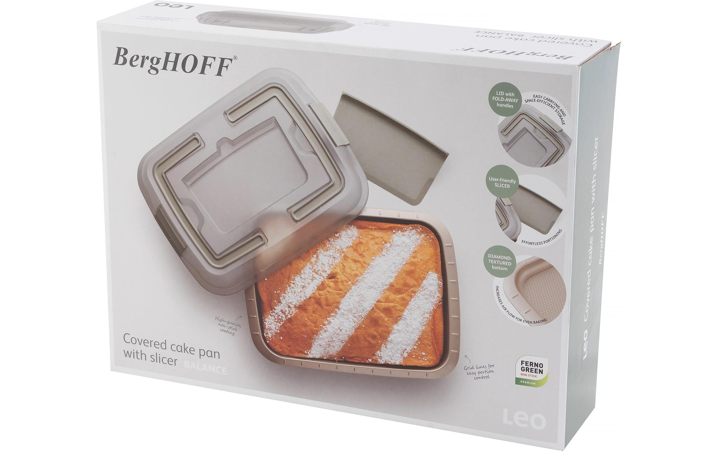 BergHOFF Backform »Leo Balance mit Deckel und Spatel 38.5 x 29 cm« Kuchenbackform-Set
