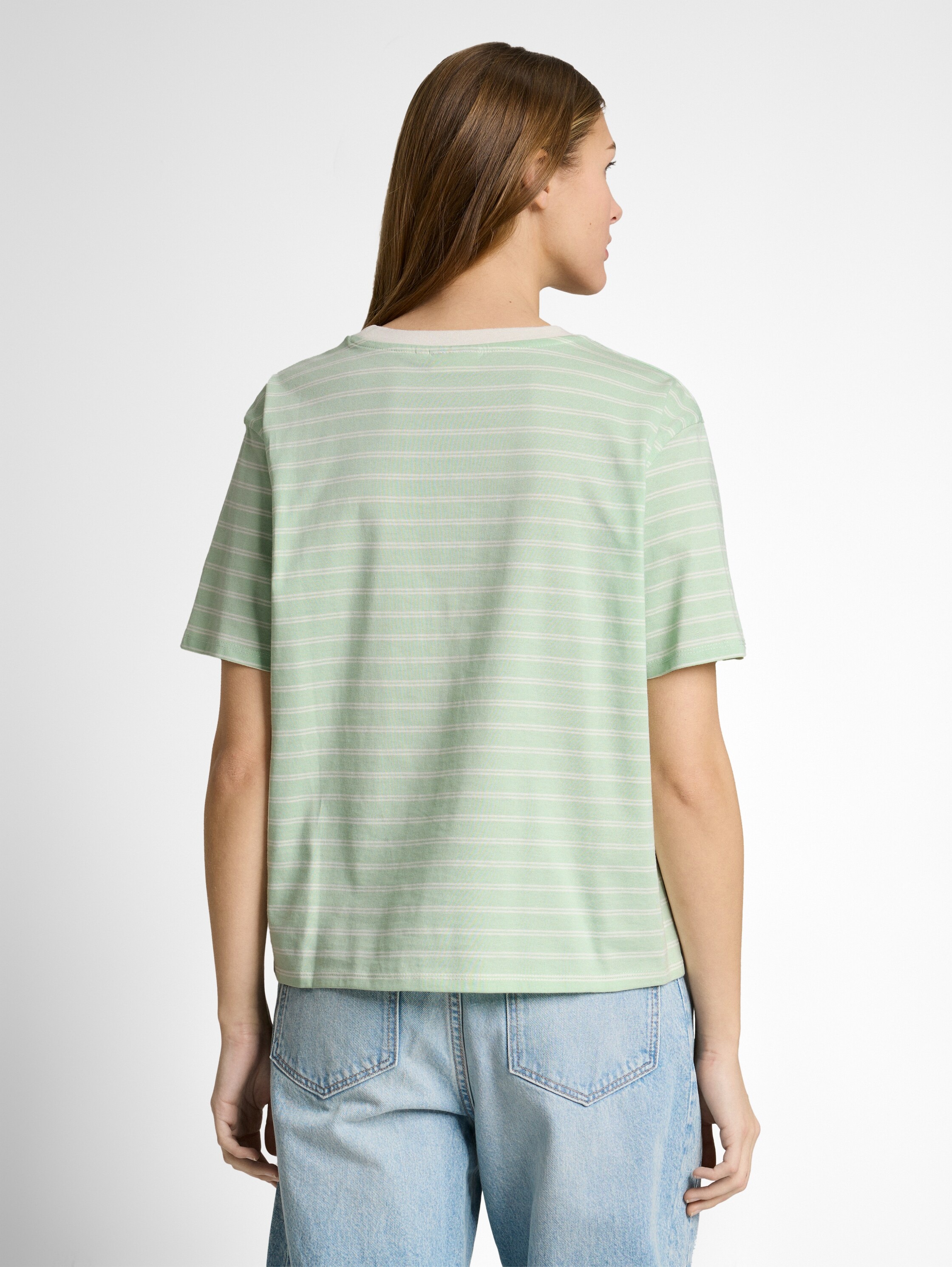 TOM TAILOR Denim T-shirt mit Streifen Muster